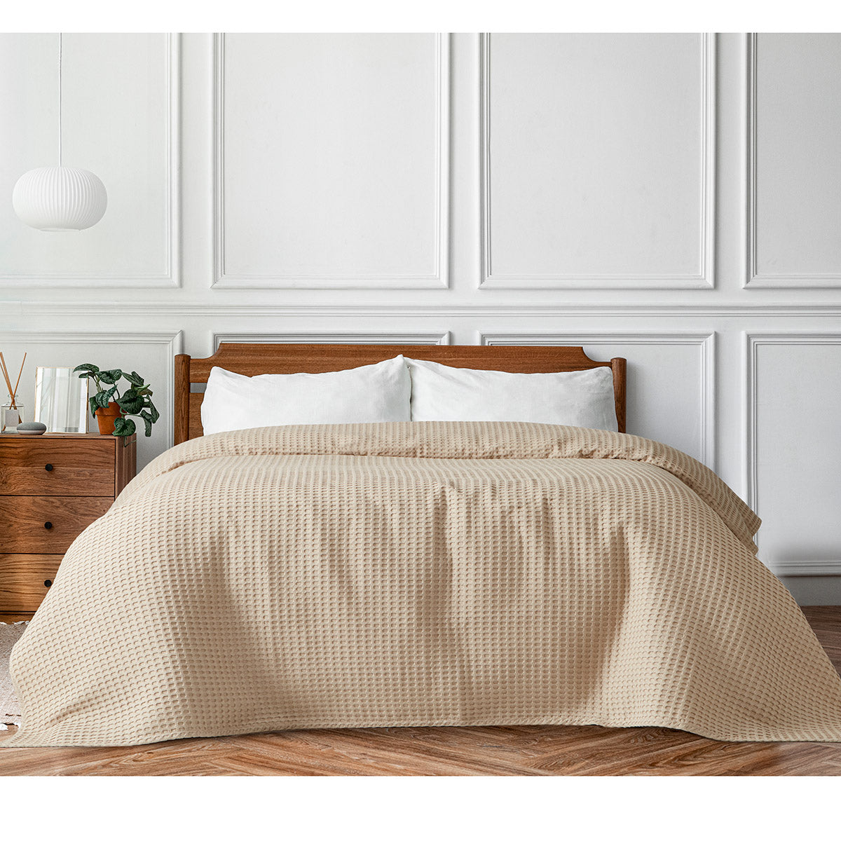 Πικέ μονή waffle Art 1990 Sand 170x240 Μπεζ από την εταιρεία Beauty Home