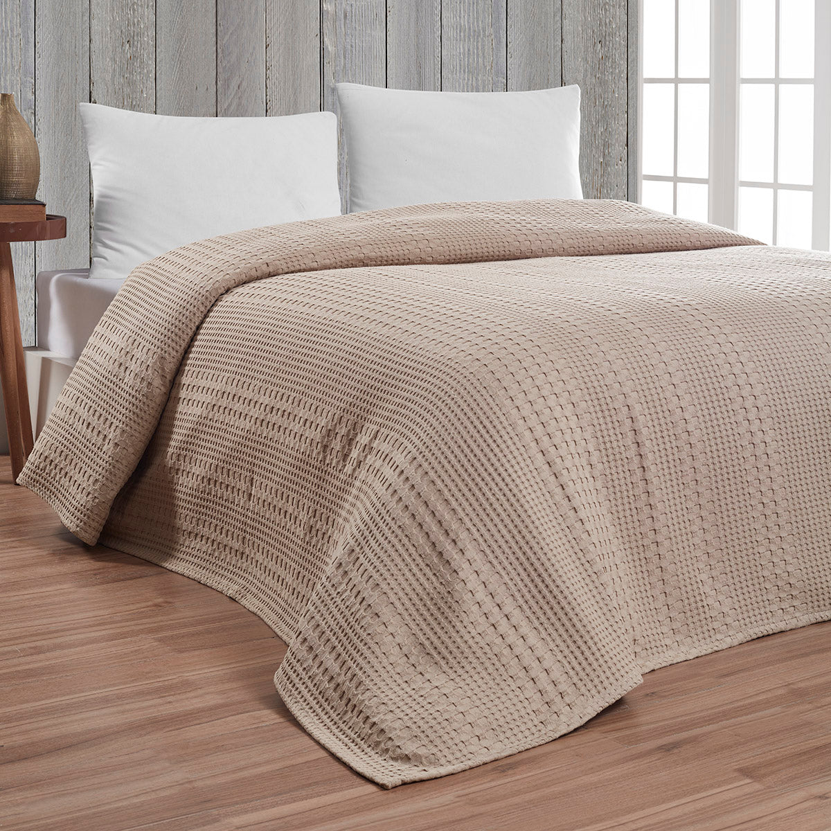 Πικέ μονή Division Αrt 1995 Μπεζ 170x240 από την εταιρεία Beauty Home