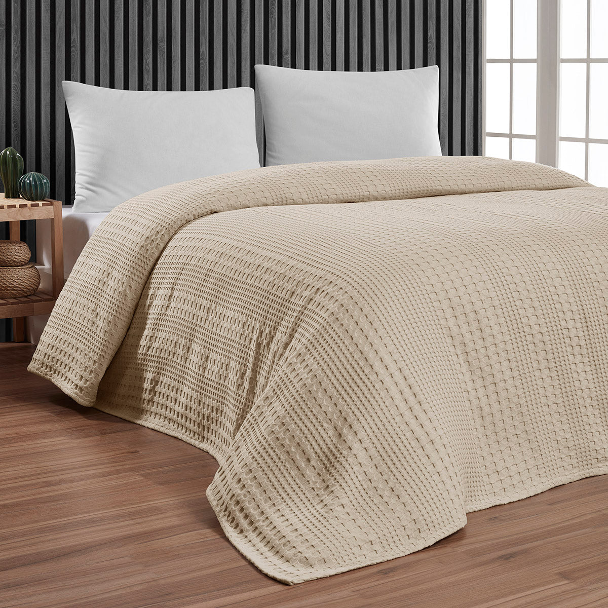 Πικέ μονή Division Αrt 1995 Εκρού 170x240 από την εταιρεία Beauty Home