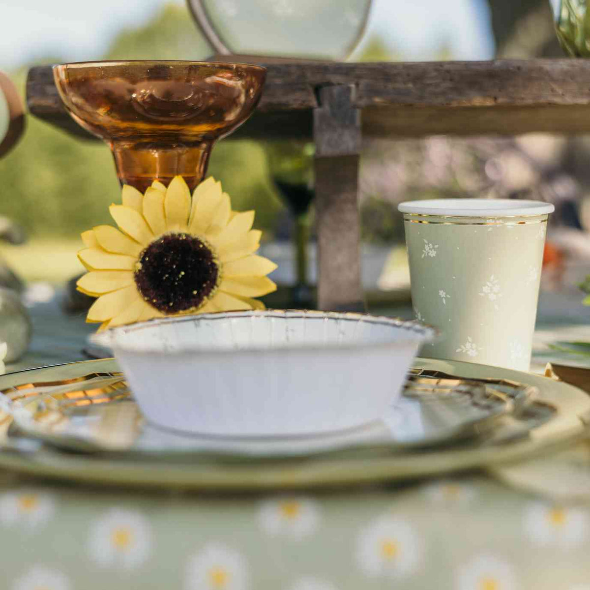 2 τεχνητά ηλιοτρόπια Ø10cm από την εταιρεία Beauty Home