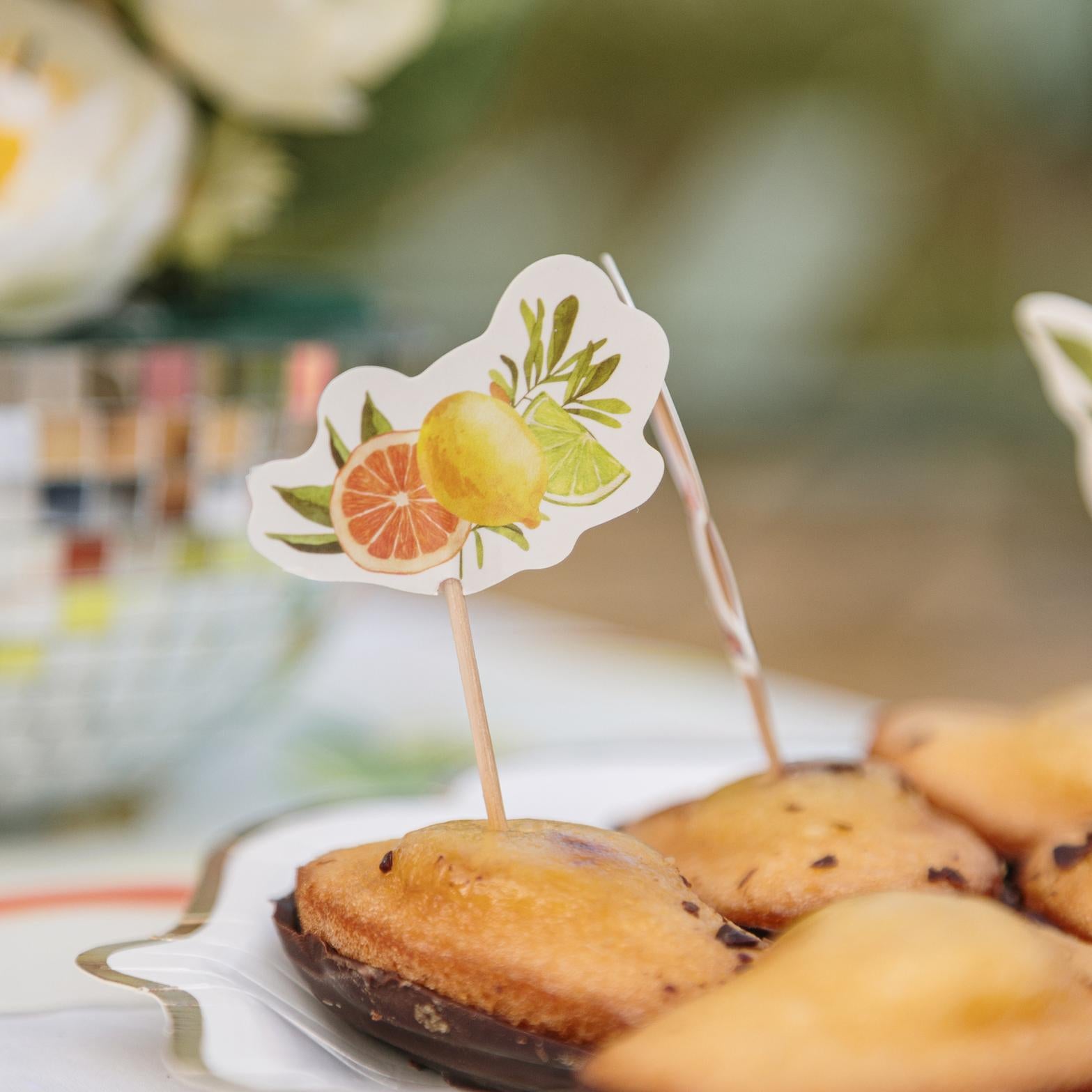 12 Ταμπελάκια με θέμα “Fizz Citrus” 9,5cm από την εταιρεία Beauty Home