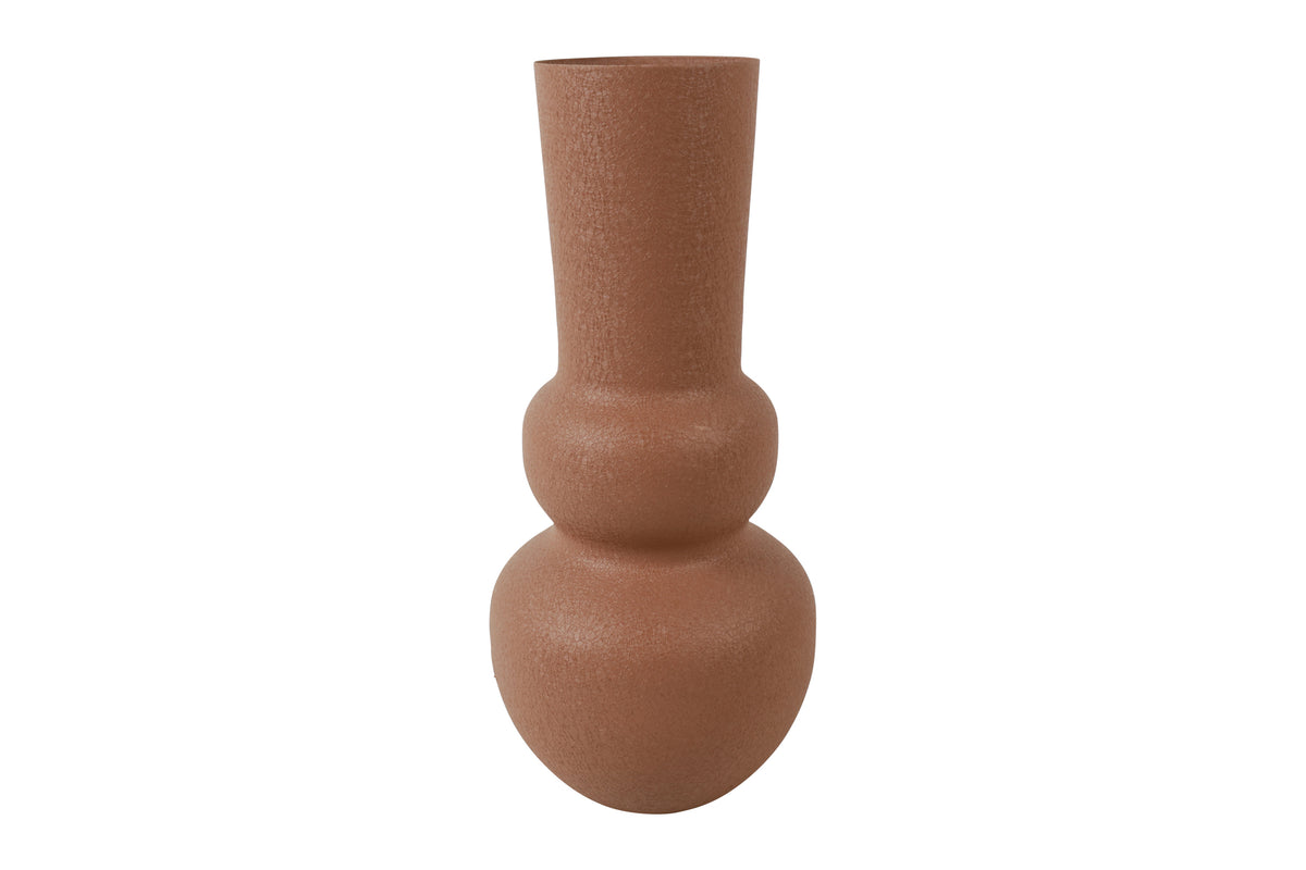 Βάζο μεταλ.terracotta 35,5εκ.
