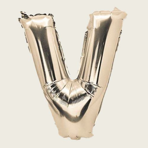 ΜΠΑΛΟΝΙ ΓΡΑΜΜΑ “V” 36cm-ΧΡΥΣΟ από την εταιρεία Beauty Home