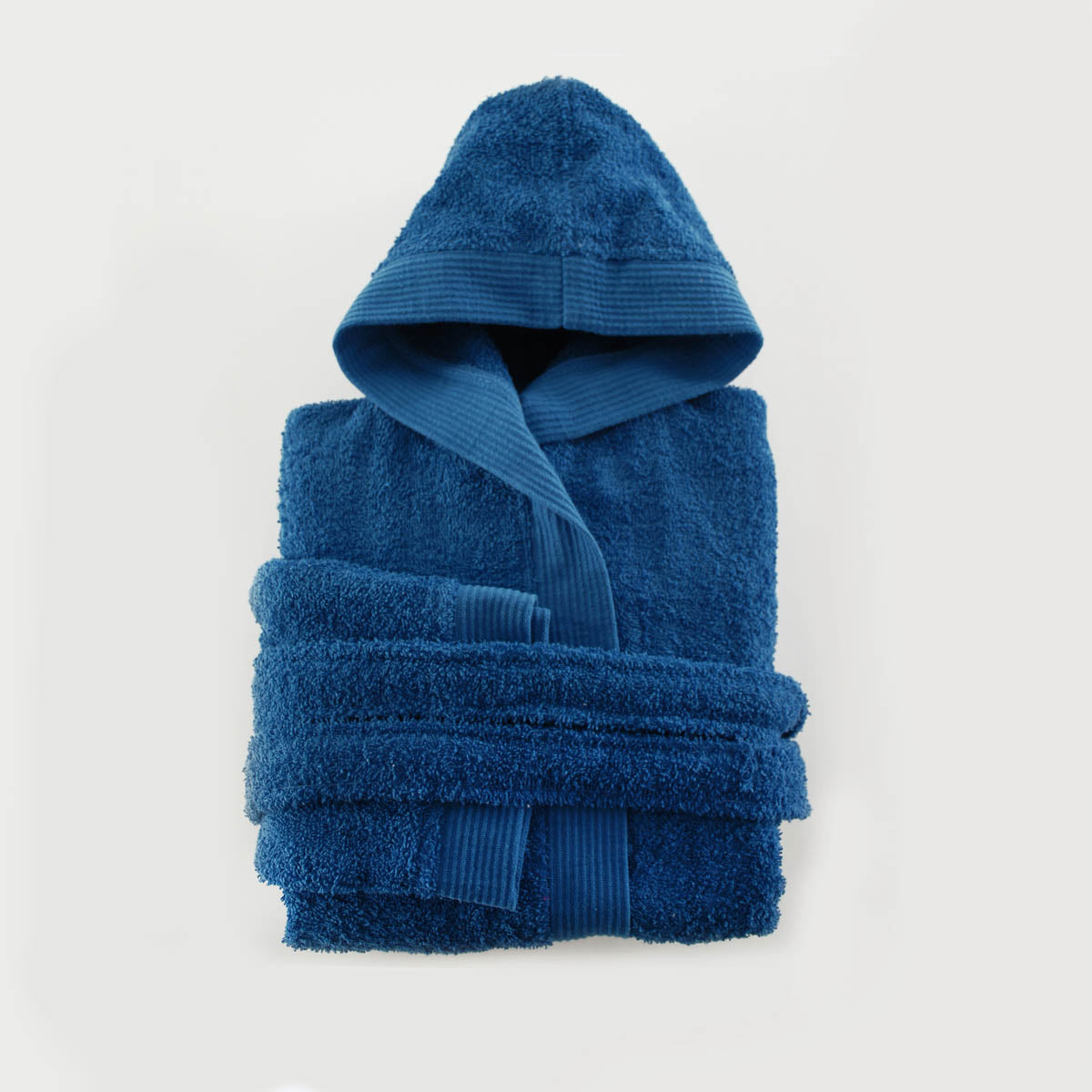 TWIST - Μπλε Μπουρνούζι παιδικό με κουκούλα Μπλε από την εταιρεία Rythmos Home