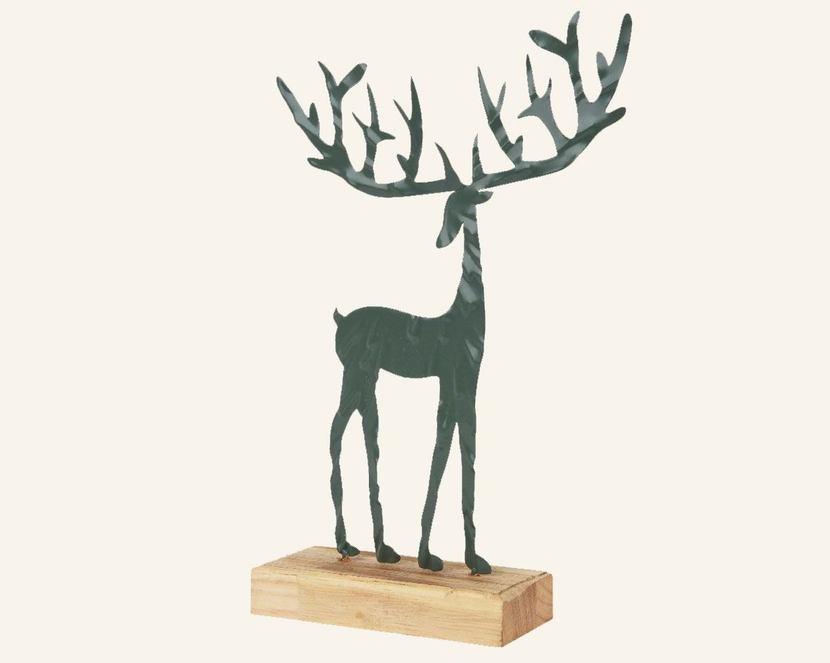 ΜΕΤΑΛΛΙΚΟΣ ΤΑΡΑΝΔΟΣ ΜΕ ΒΑΣΗ DARK GREEN 5 x 15 x 23,5 CM