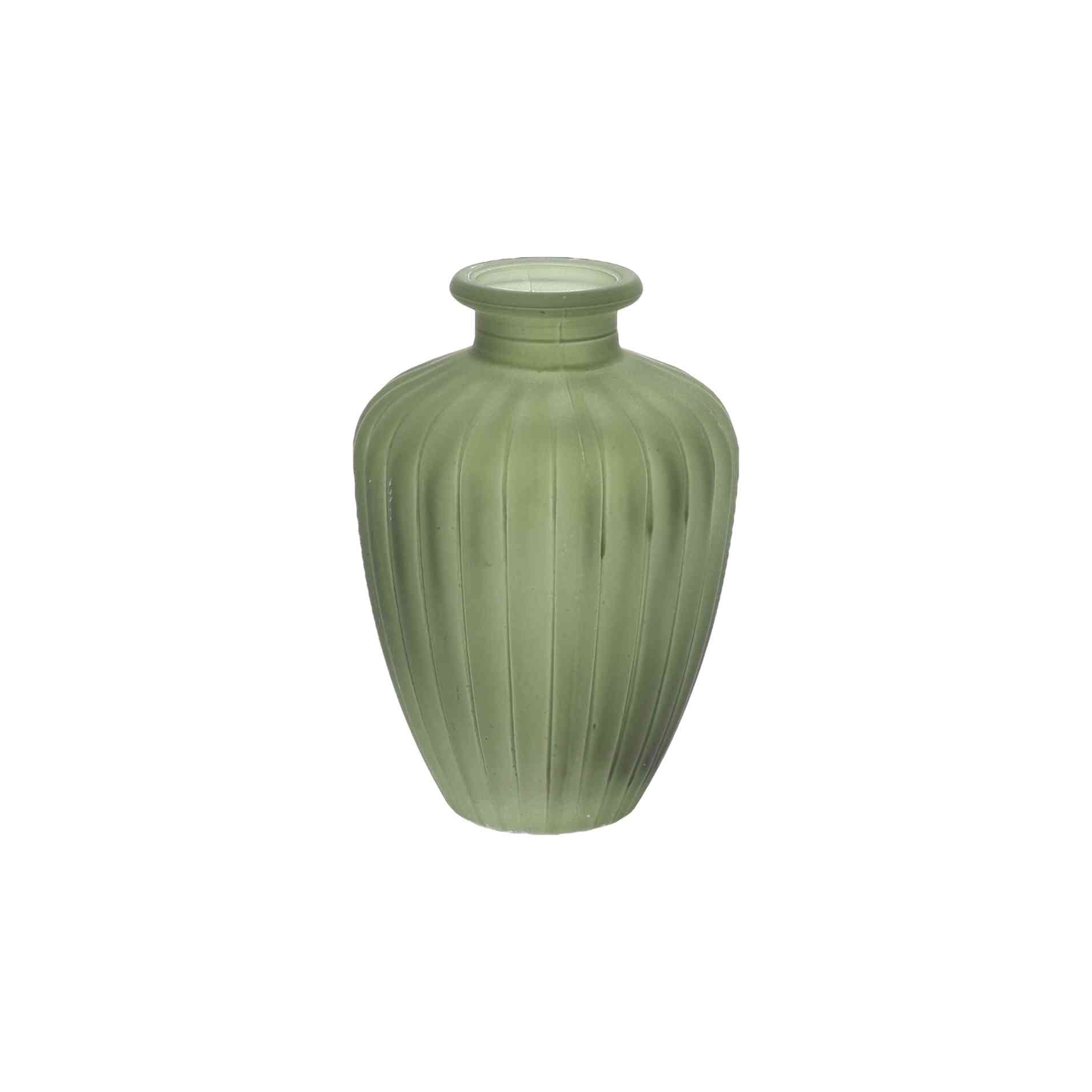 Βάζο γυάλινο Jeanne – Λαδί Ø7,5×10,5cm – 180ml (97566)