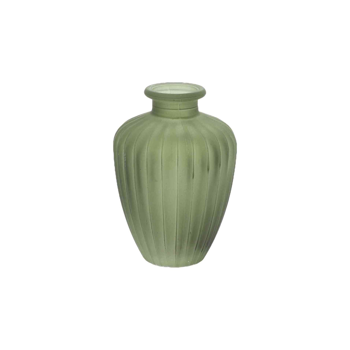 Βάζο γυάλινο Jeanne – Λαδί Ø7,5×10,5cm – 180ml