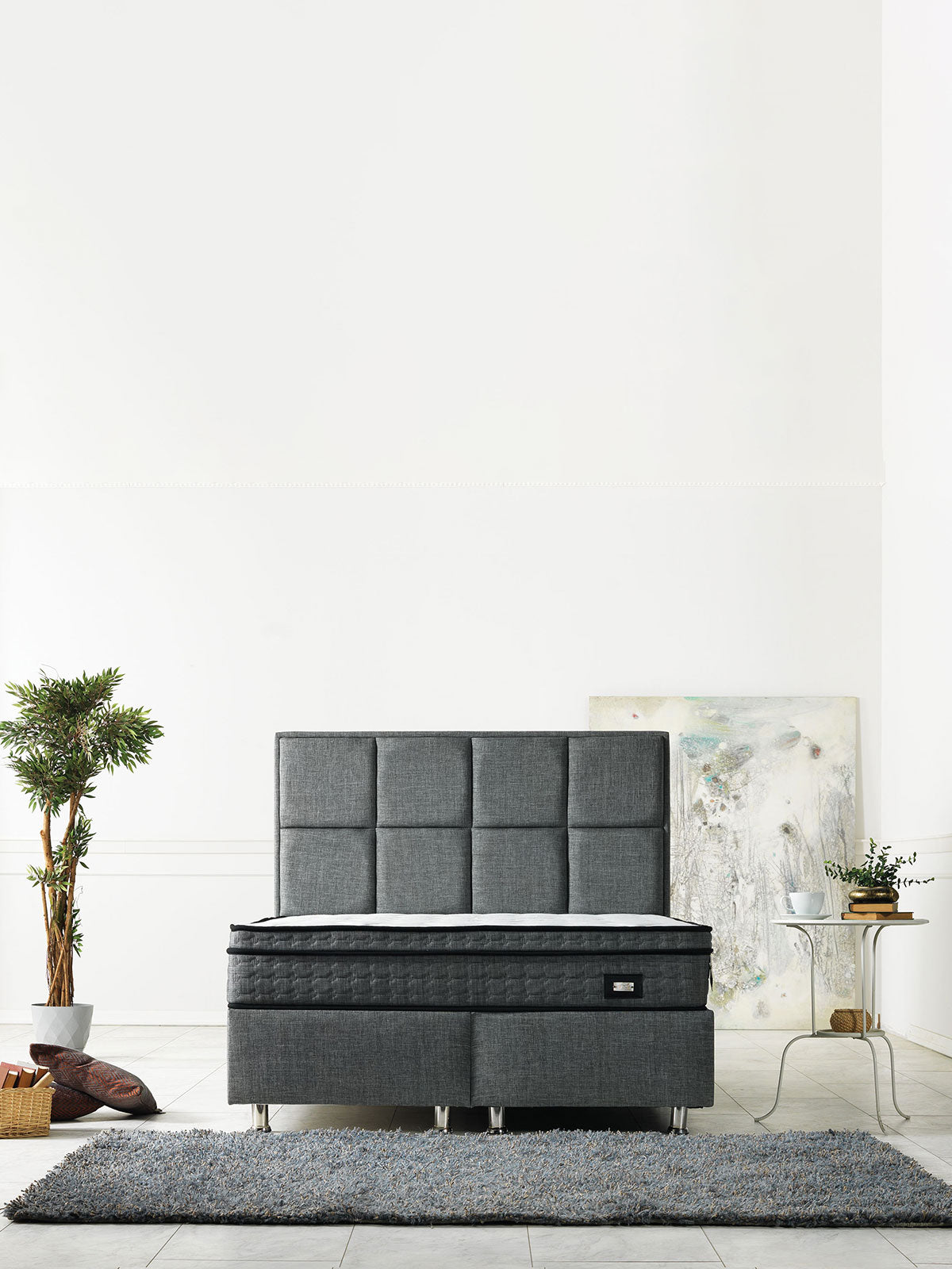 Κρεβάτι Κεφαλάρι Γκρι 180x200 από την εταιρεία Sunshine Home