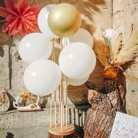 ΞΥΛΙΝΗ ΒΑΣΗ ΓΙΑ 7 ΜΠΑΛΟΝΙΑ 17cm x 68cm από την εταιρεία Beauty Home