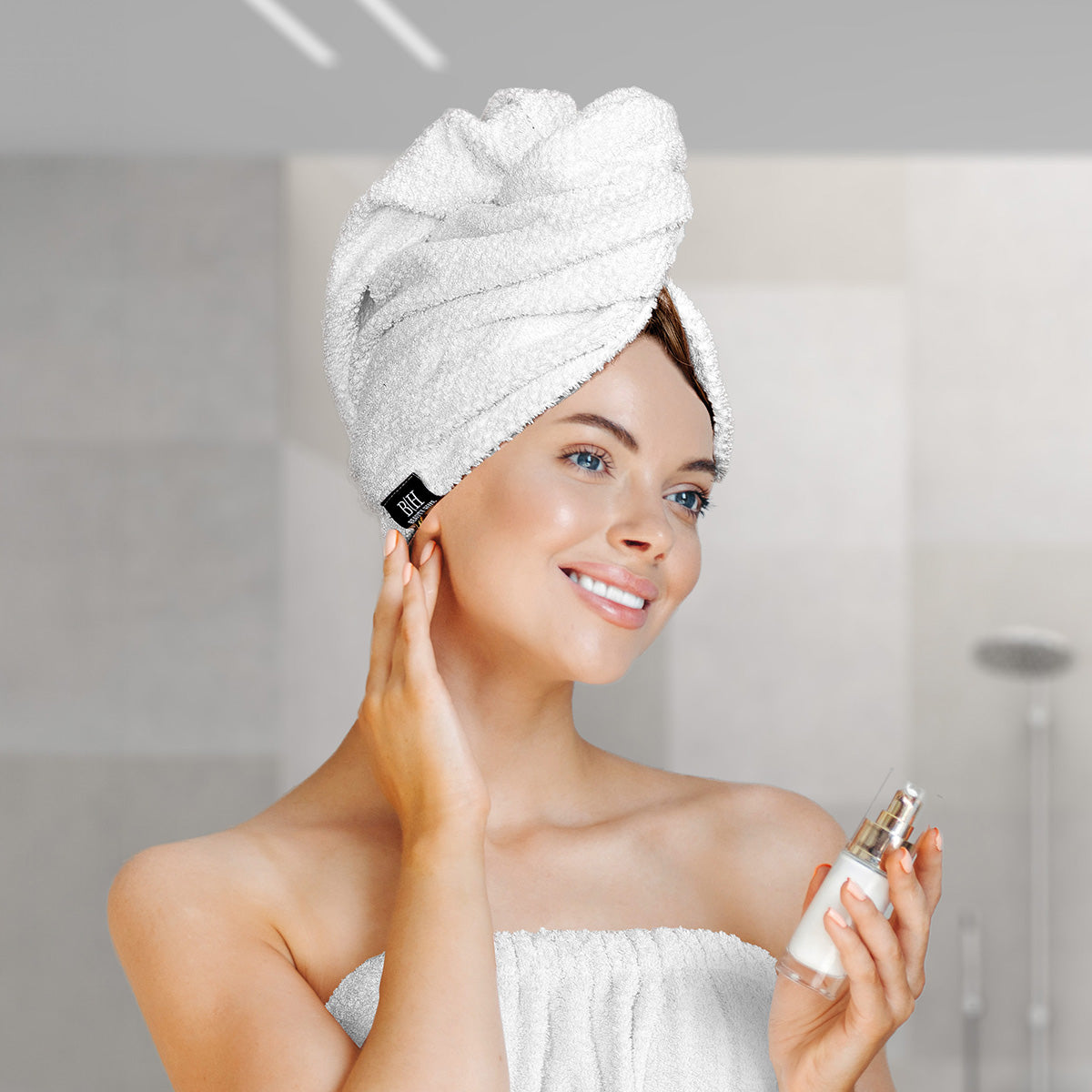 Πετσέτα μαλλιών Turban Art 3407 Λευκό από την εταιρεία Beauty Home