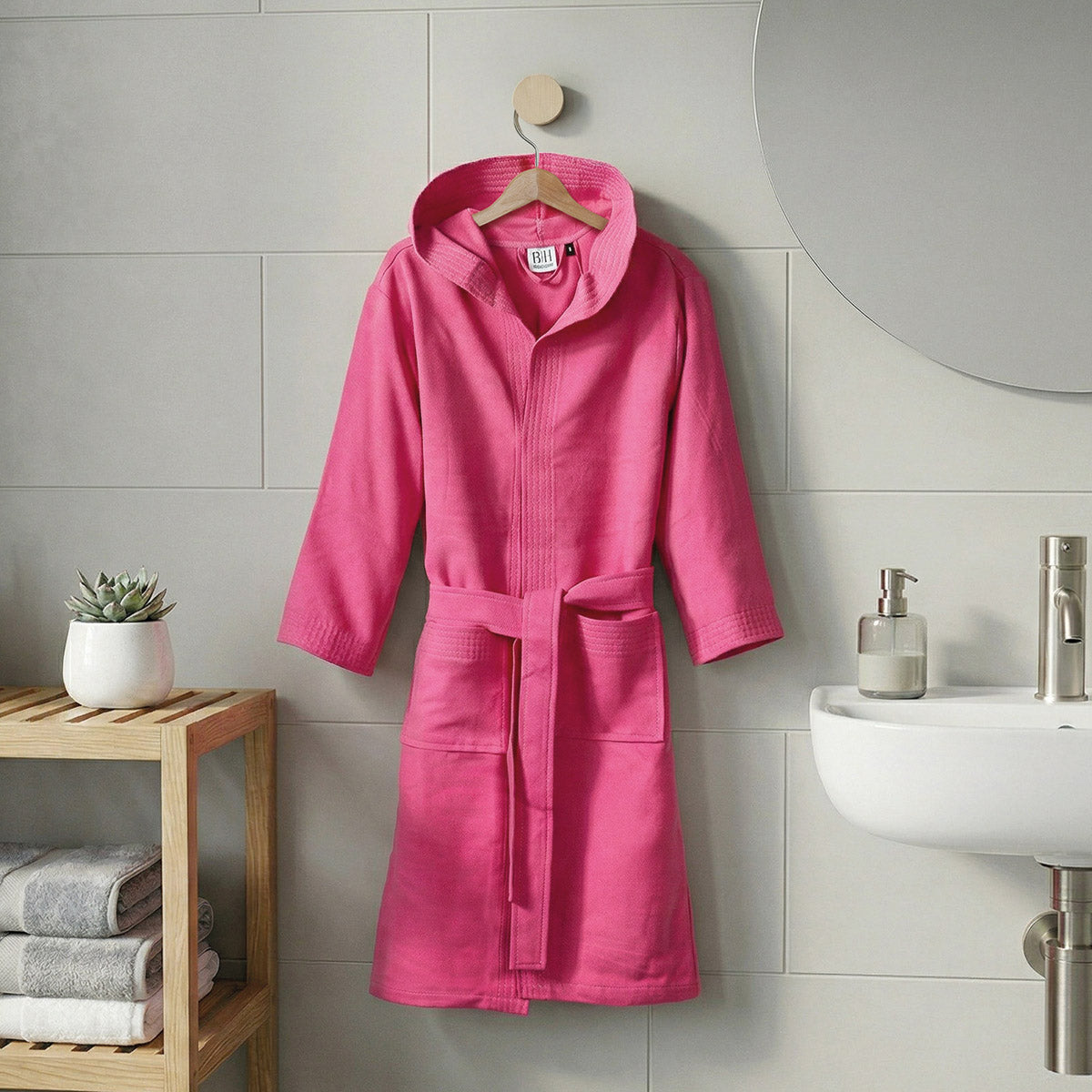 Μπουρνούζι εφηβικό με κουκούλα Dynamic Art 3471 Ματζέντα από την εταιρεία Beauty Home