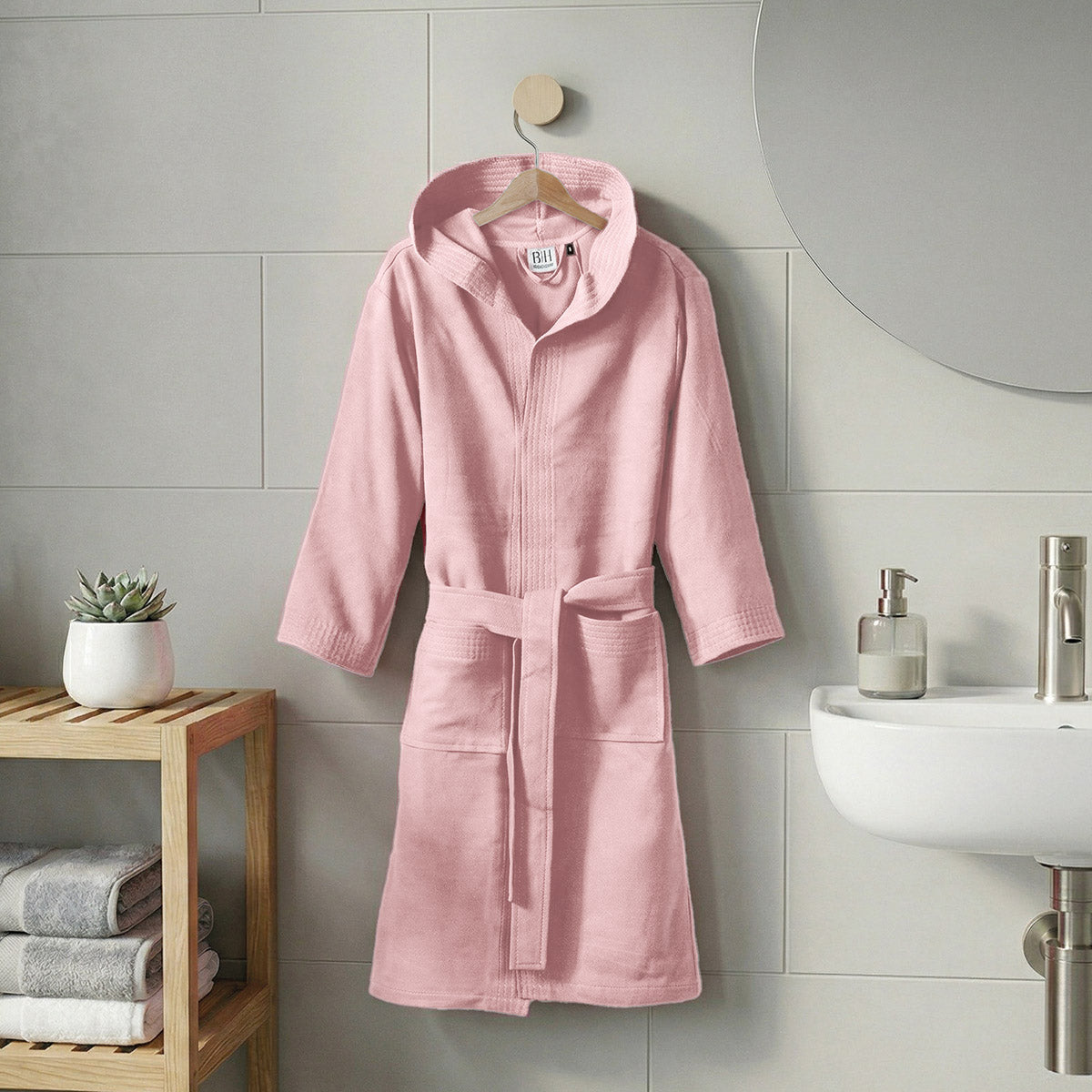 Μπουρνούζι εφηβικό με κουκούλα Dynamic Art 3473 Ροζ από την εταιρεία Beauty Home