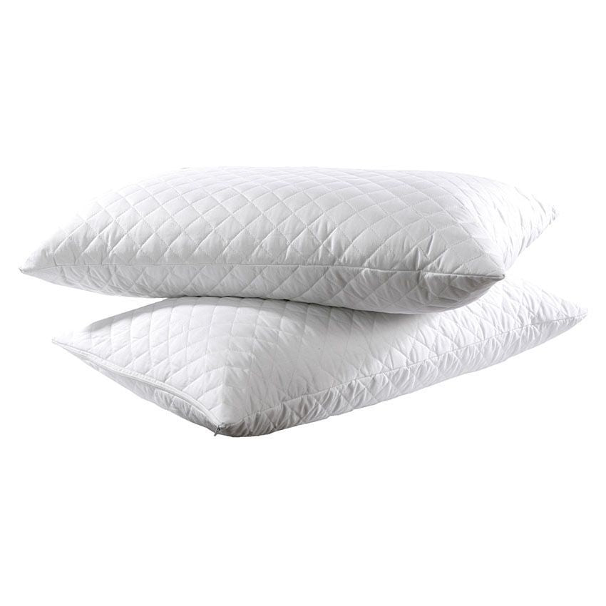 Ζεύγος καπιτονέ προστατευτικές μαξιλαροθήκες Λευκό από την εταιρεία Beauty Home