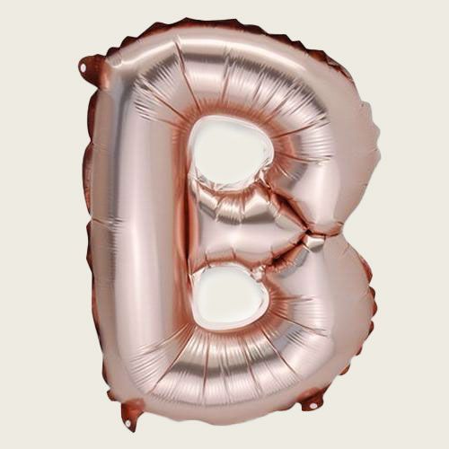 ΜΠΑΛΟΝΙ ΓΡΑΜΜΑ “B” ΡΟΖ ΧΡΥΣΟ 36cm Default Title από την εταιρεία Beauty Home