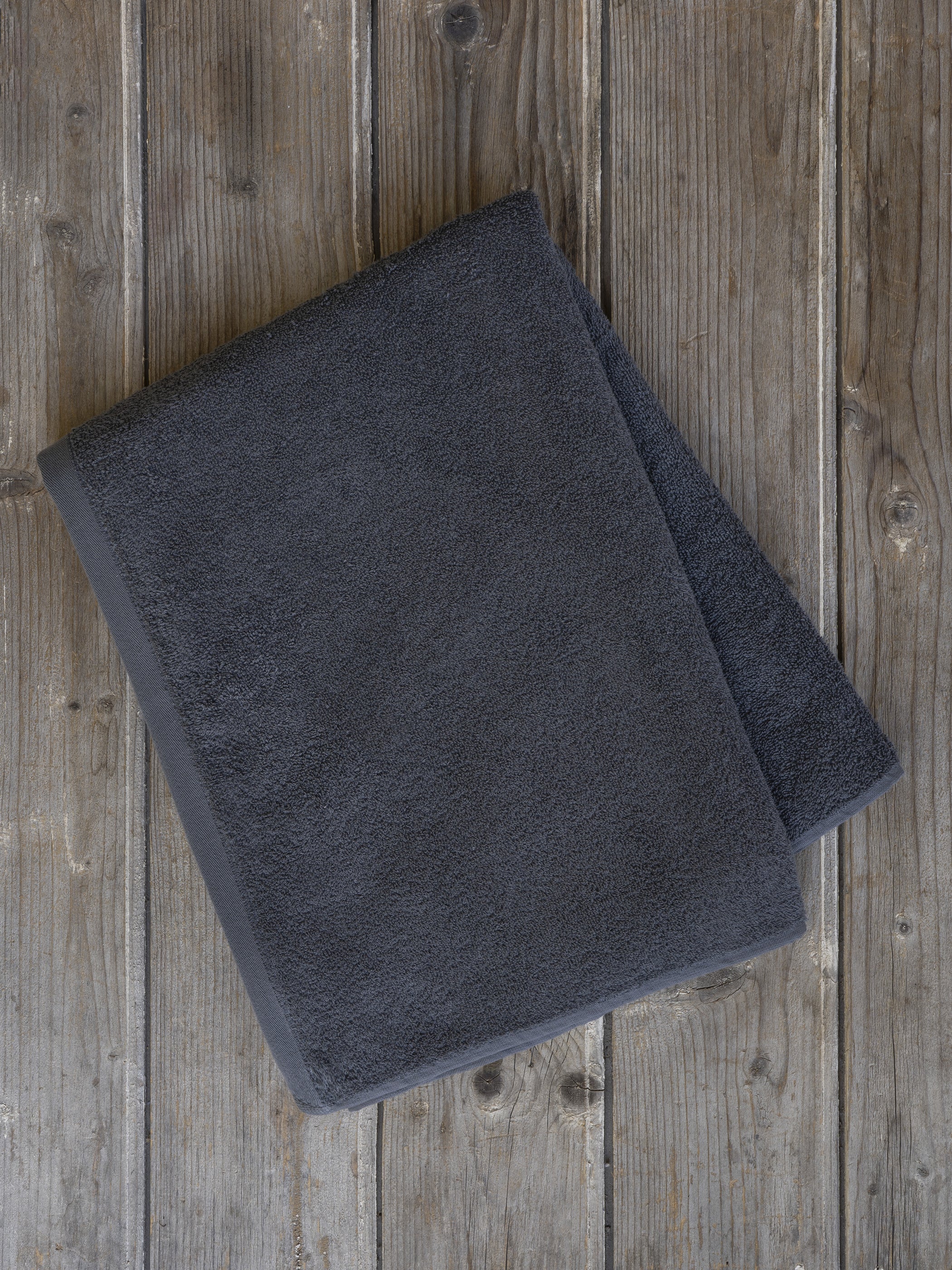Πετσέτα Πισίνας Plaza - Dark Gray - VAT Dyed 460gsm - 100% Βαμβάκι