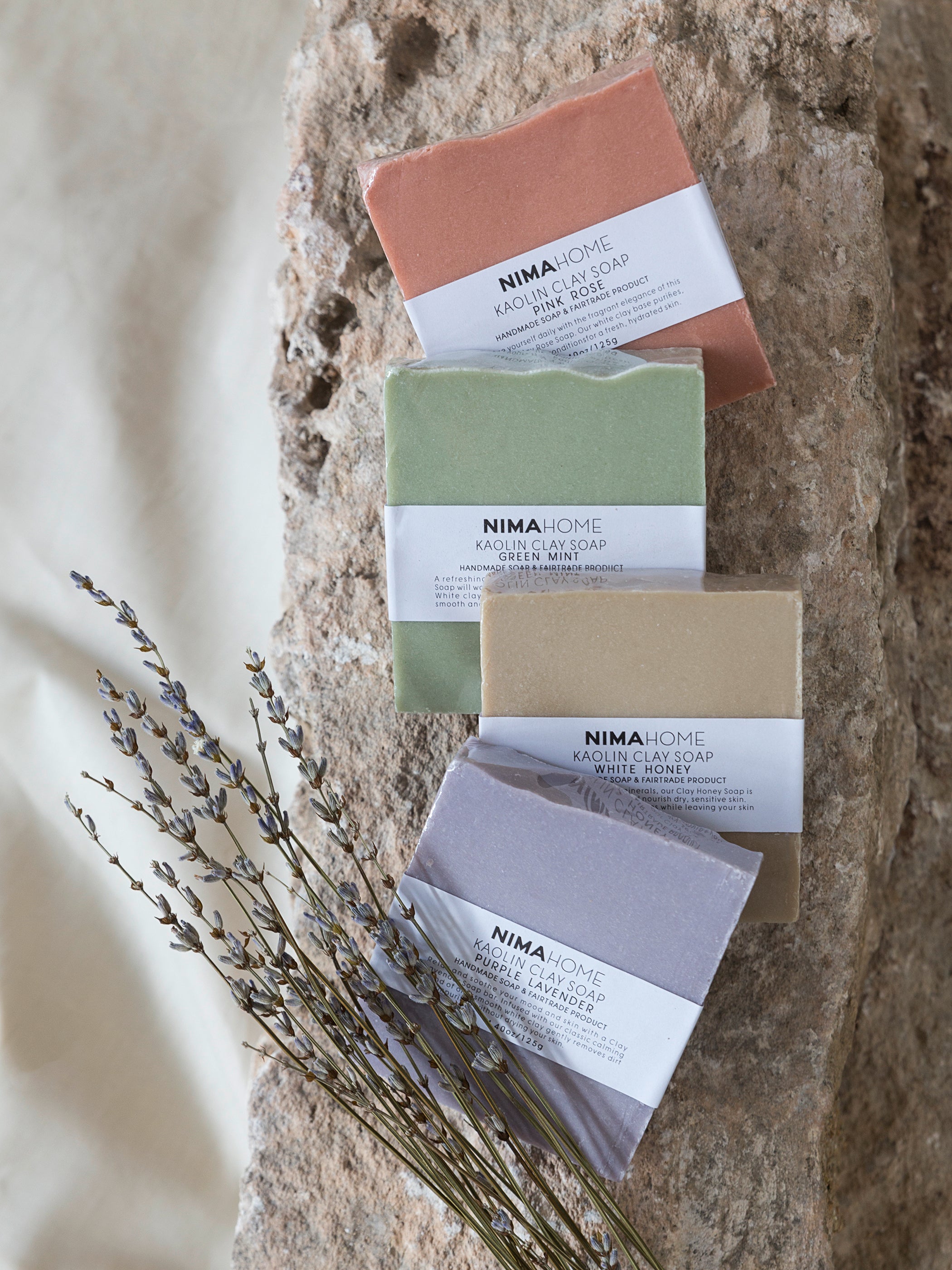 Σαπούνι αργίλου 125g Kaolin Default Title Pink Rose από την εταιρεία Nima Home
