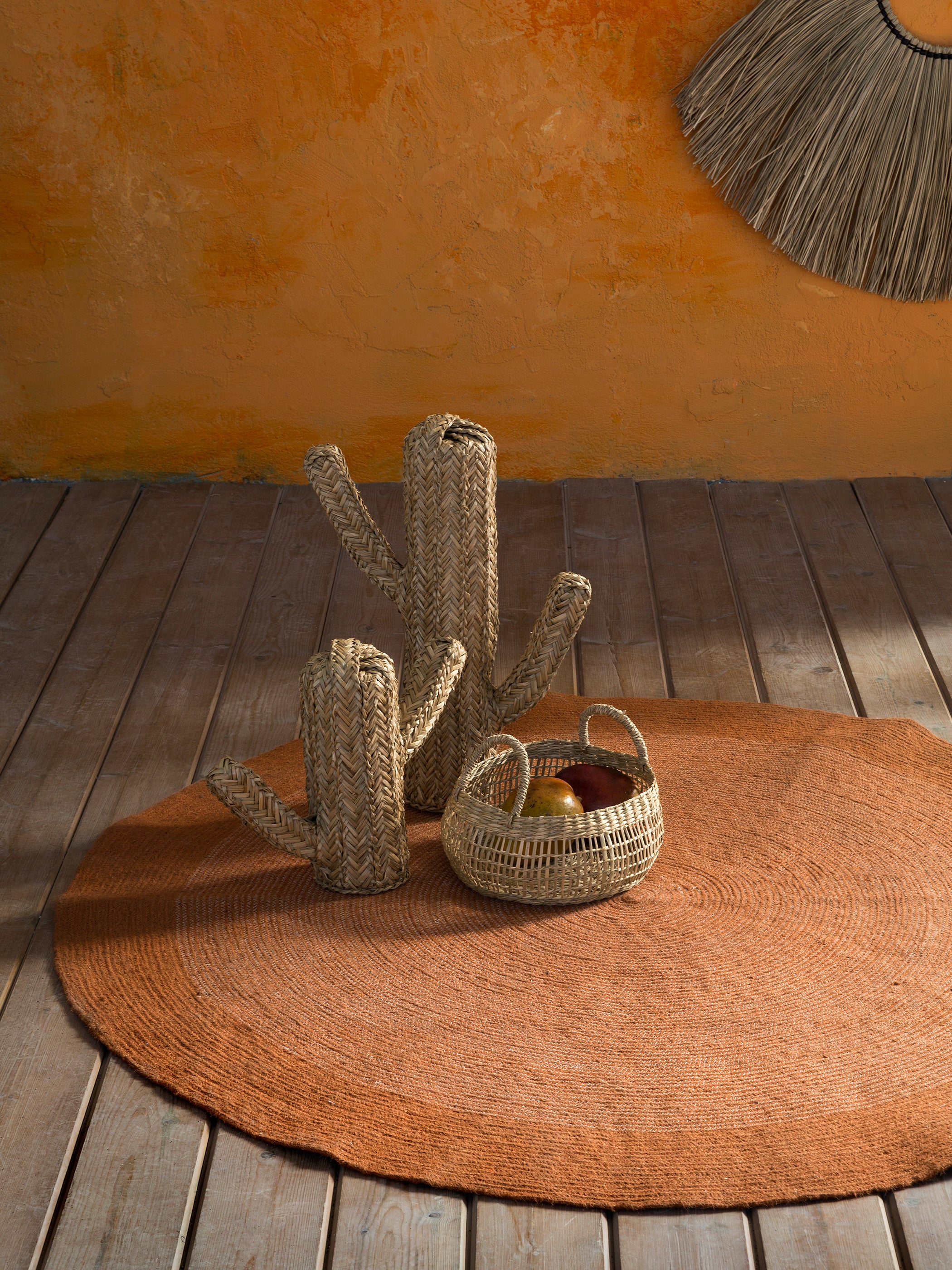 Στρογγυλό Χαλί Δ150 - Bergren Deep Orange από την εταιρεία NIMA Home