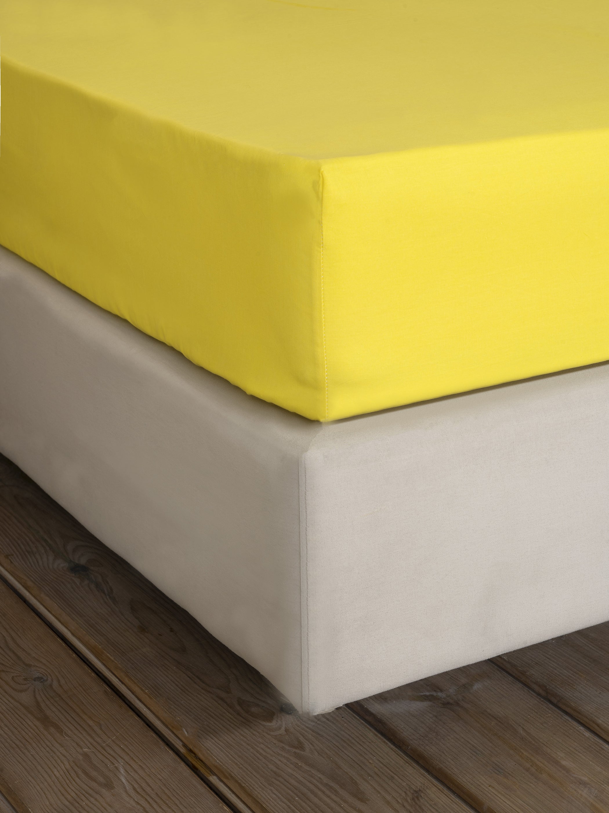 Σεντόνι με Λάστιχο Unicolors Yellow 180x200+32 από την εταιρεία Nima Home