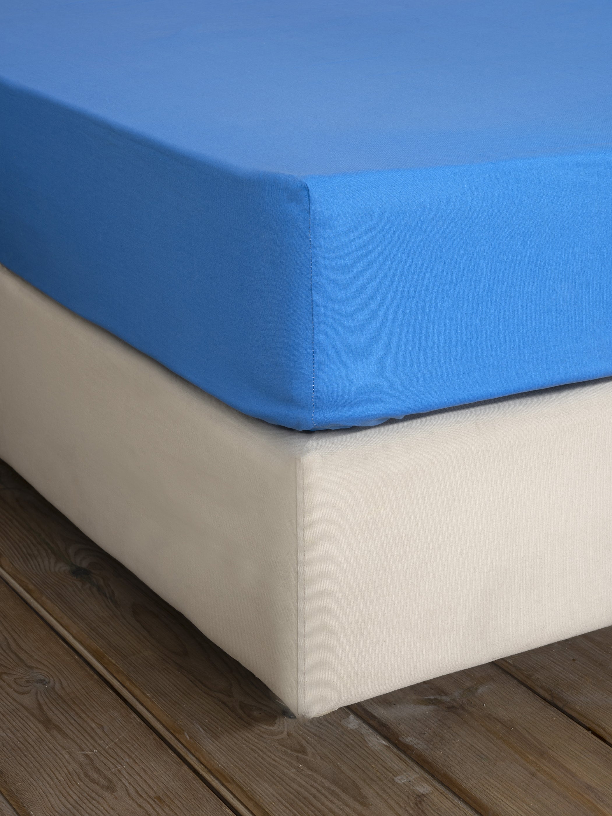 Σεντόνι με Λάστιχο Unicolors Sea Blue Γίγας με Λάστιχο 180x200+32 από την εταιρεία Nima Home