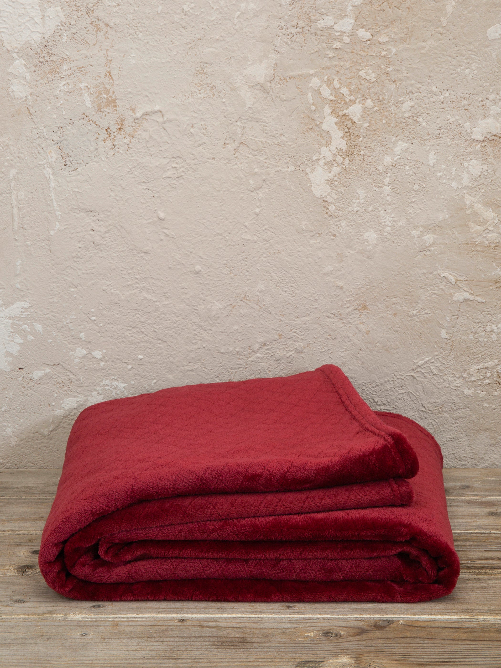 Ριχτάρι Jacquard - Cosy Διθέσιος 180x250 Μπορντό από την εταιρεία Kocoon Home