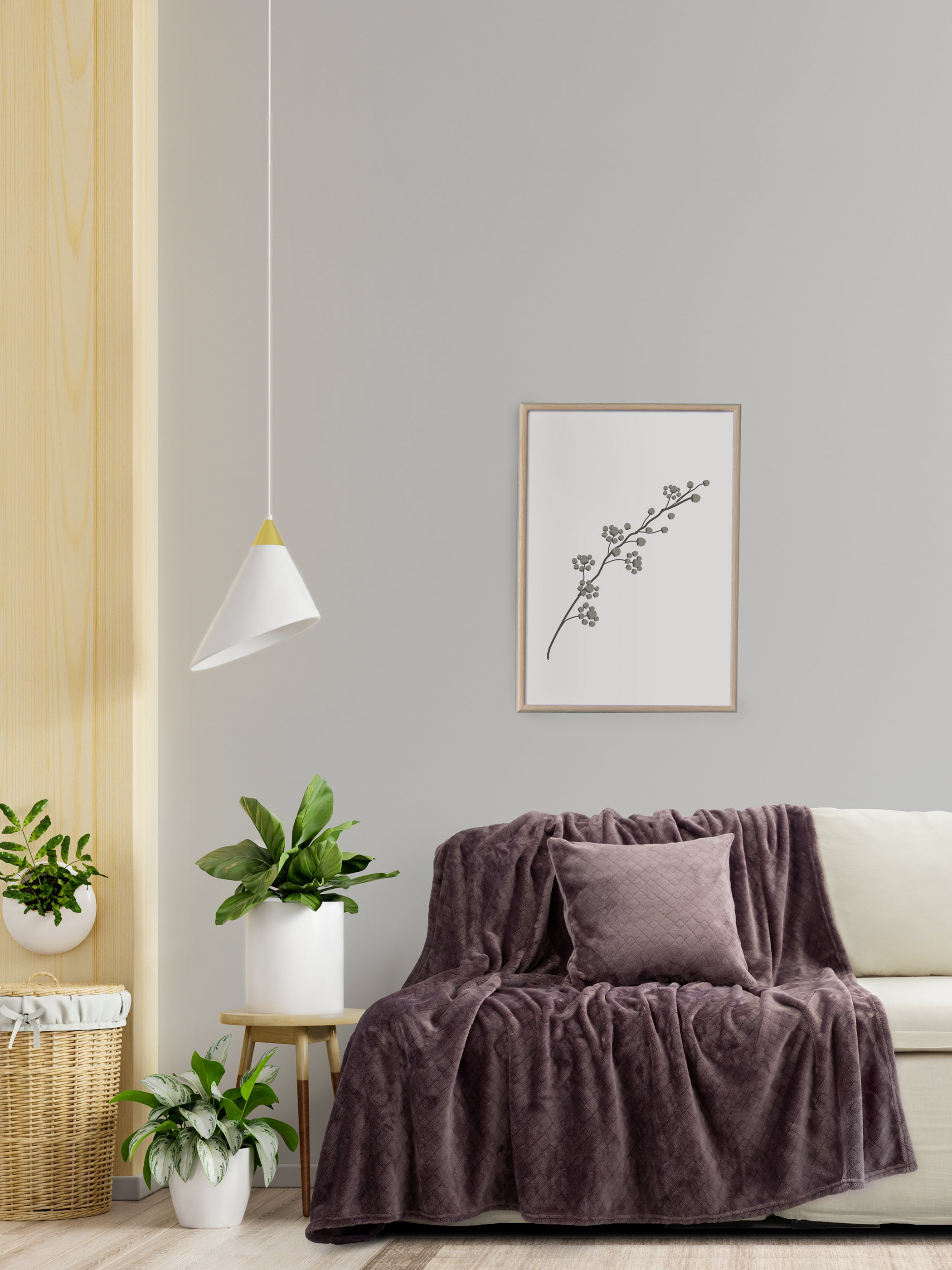 Ριχτάρι Jacquard - Cosy Τριθέσιος 180x300 Γκρι από την εταιρεία Kocoon Home