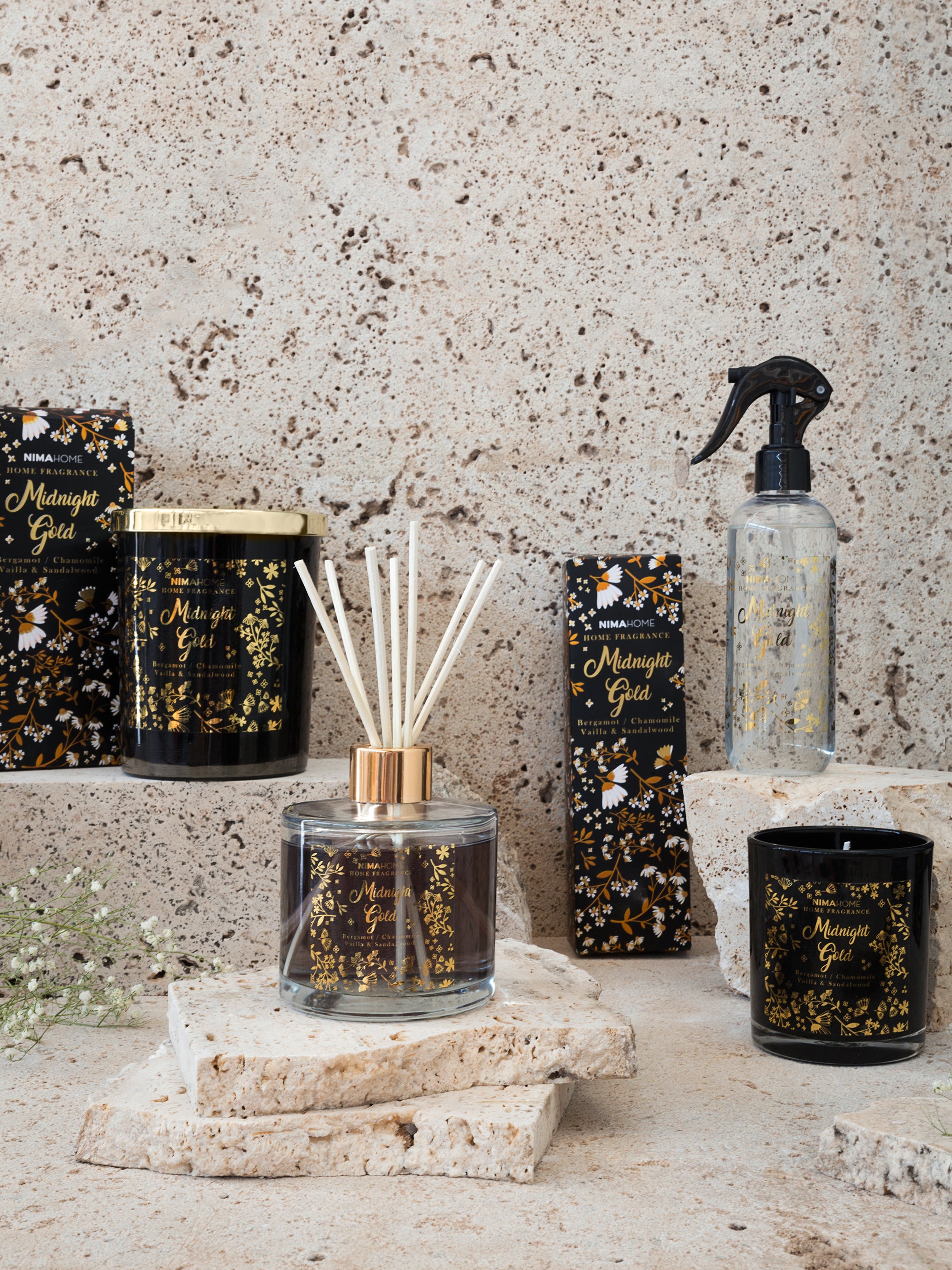 Midnight Gold Αρωματικό Κερί 160gr από την εταιρεία Nima Home