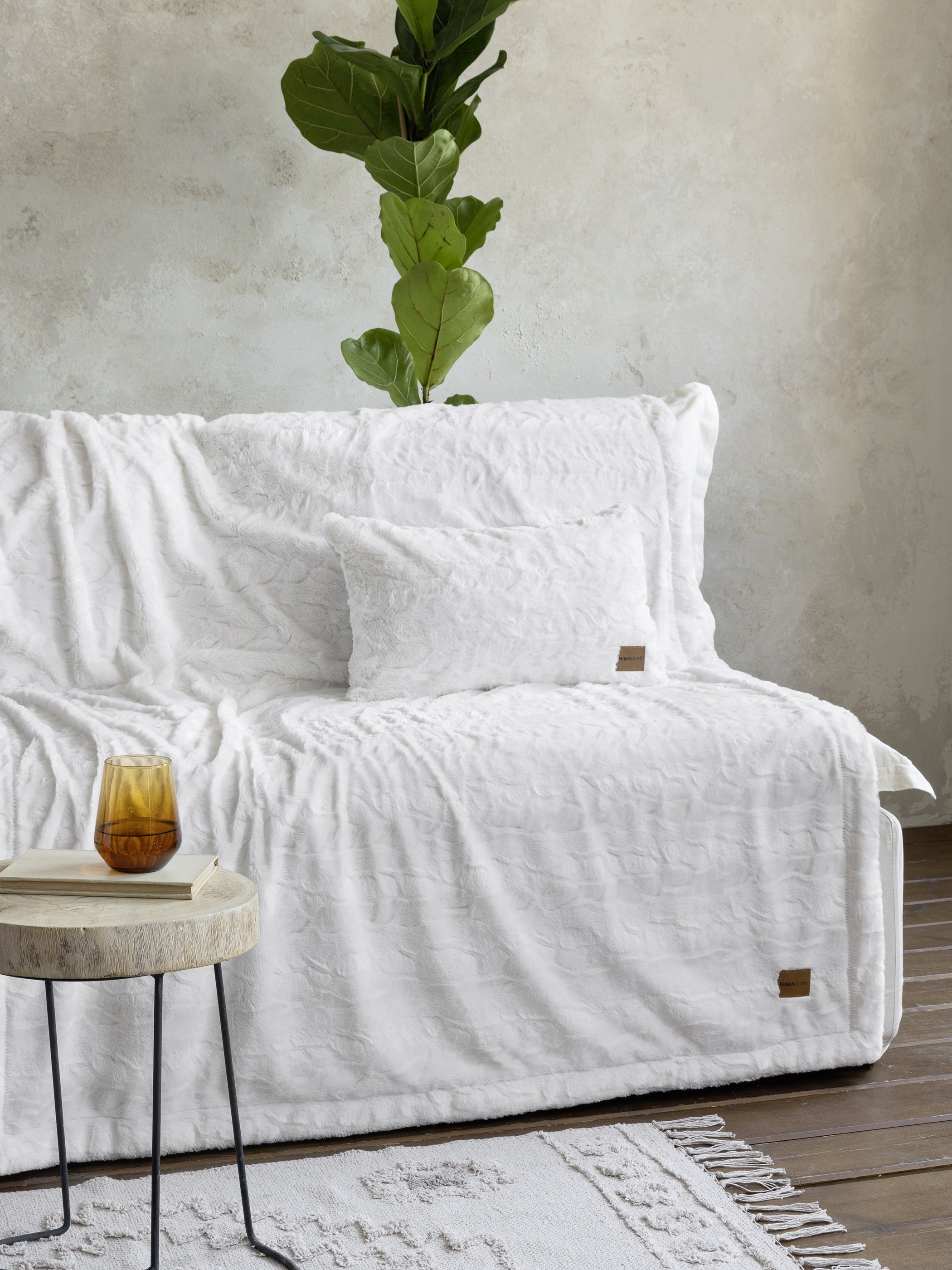 Κουβέρτα καναπέ - Velure Default Title Cream από την εταιρεία Nima Home