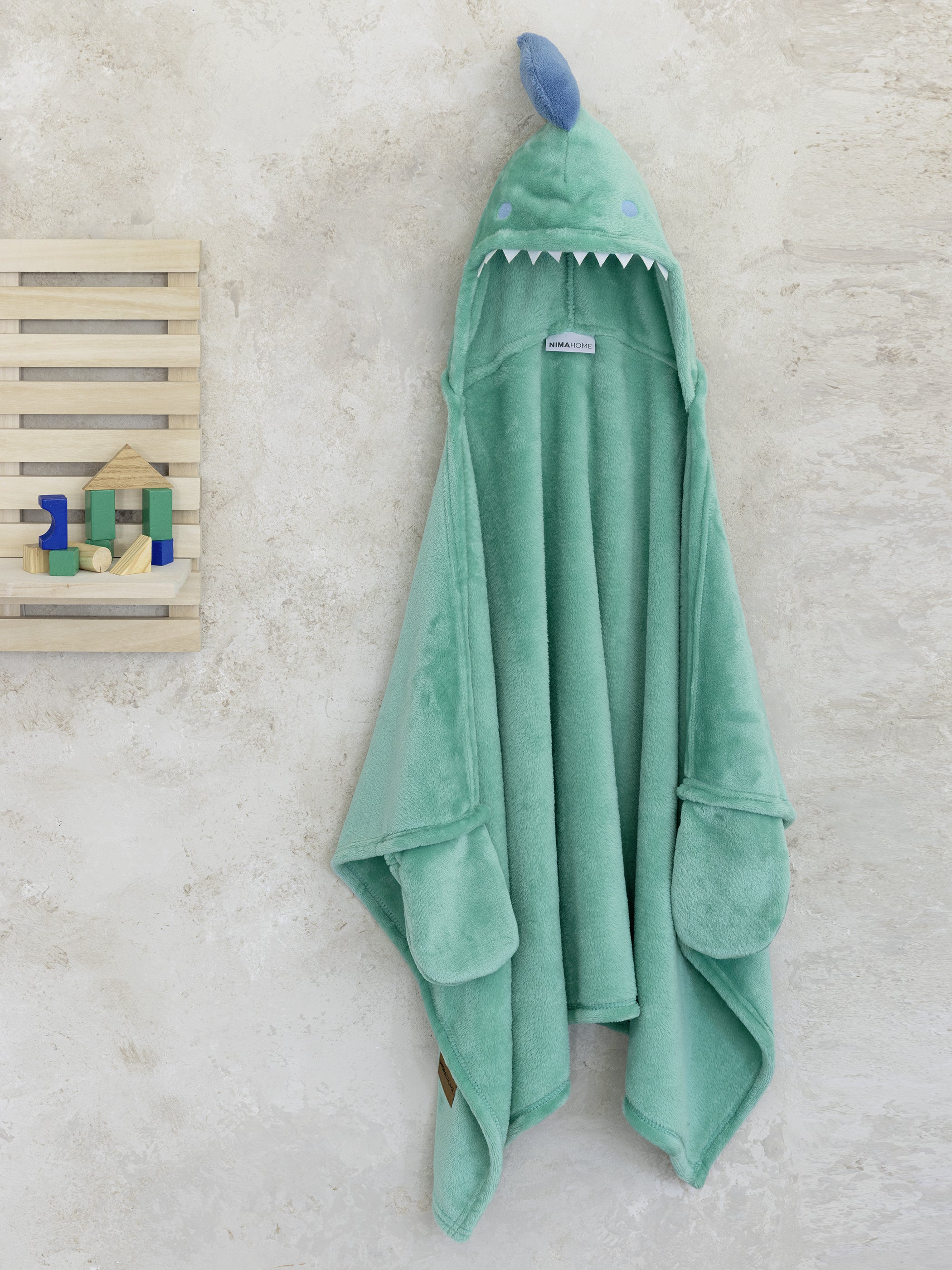 Παιδική κάπα 70x120 με κουκουλα - Sharky Default Title από την εταιρεία Nima Kids