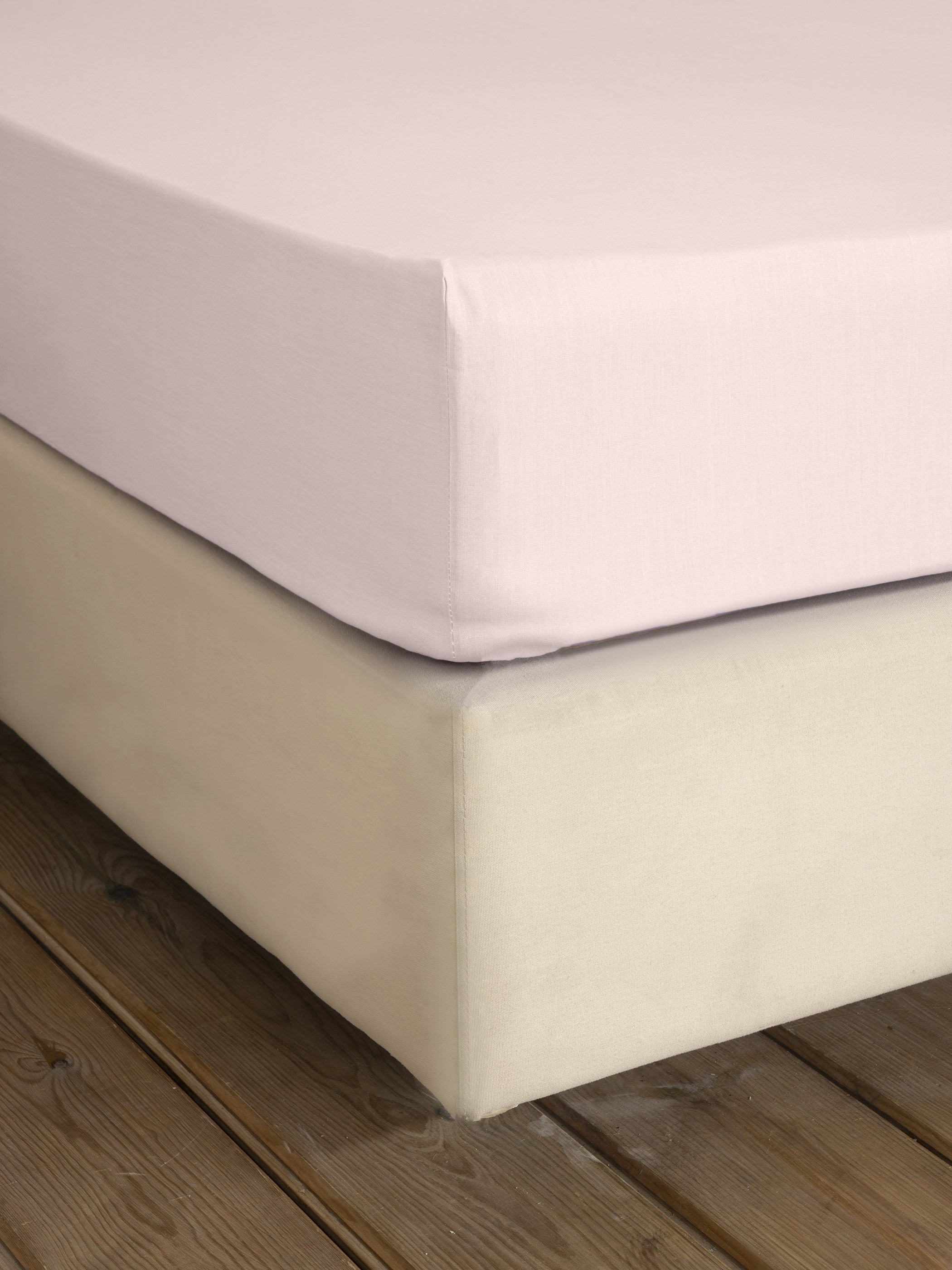 Σεντόνι με Λάστιχο Unicolors Light Pink 185x205+35 από την εταιρεία Nima Home