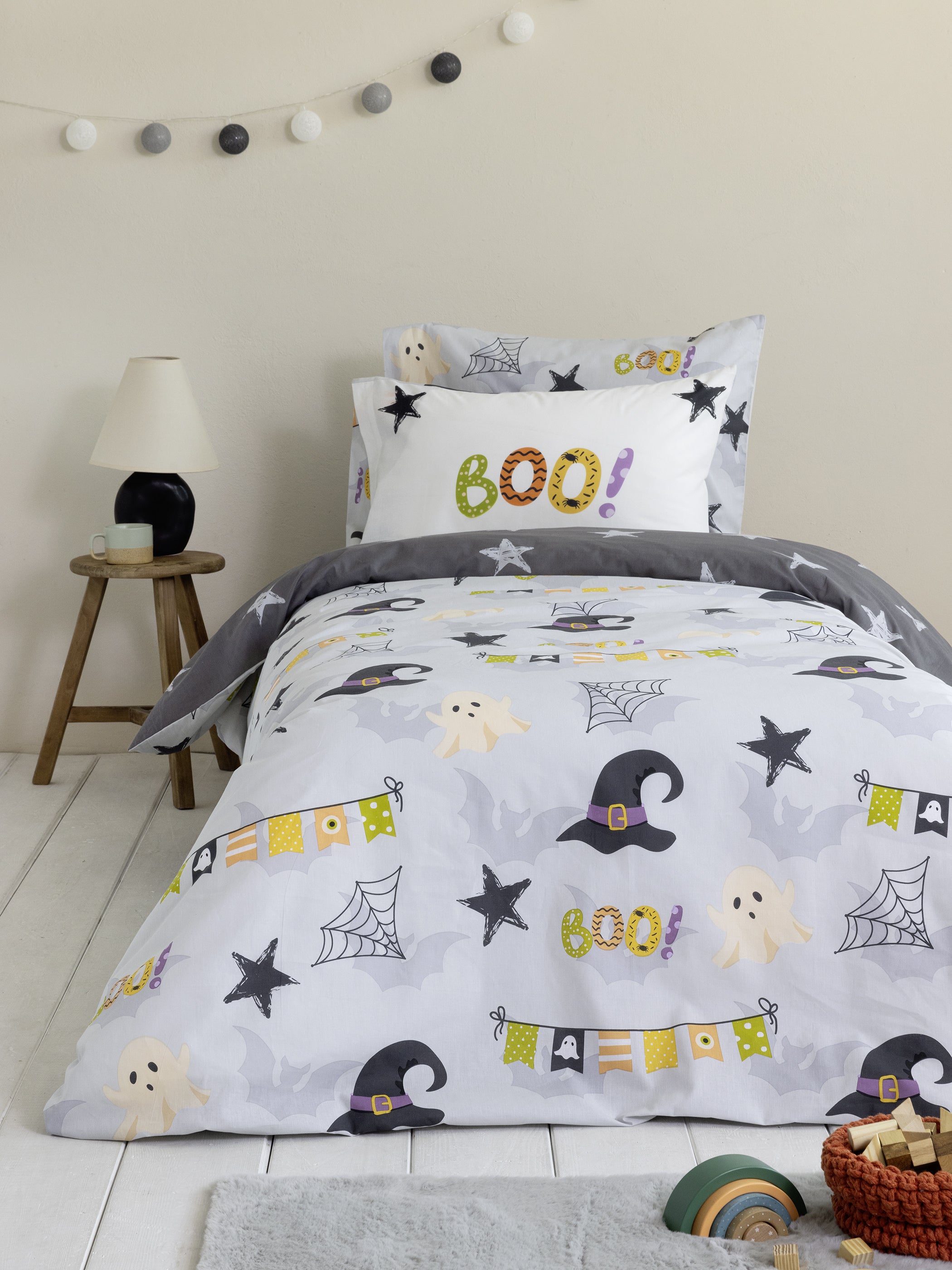 Σετ Παπλωματοθήκη Μονή - Boo! Default Title από την εταιρεία Nima Kids