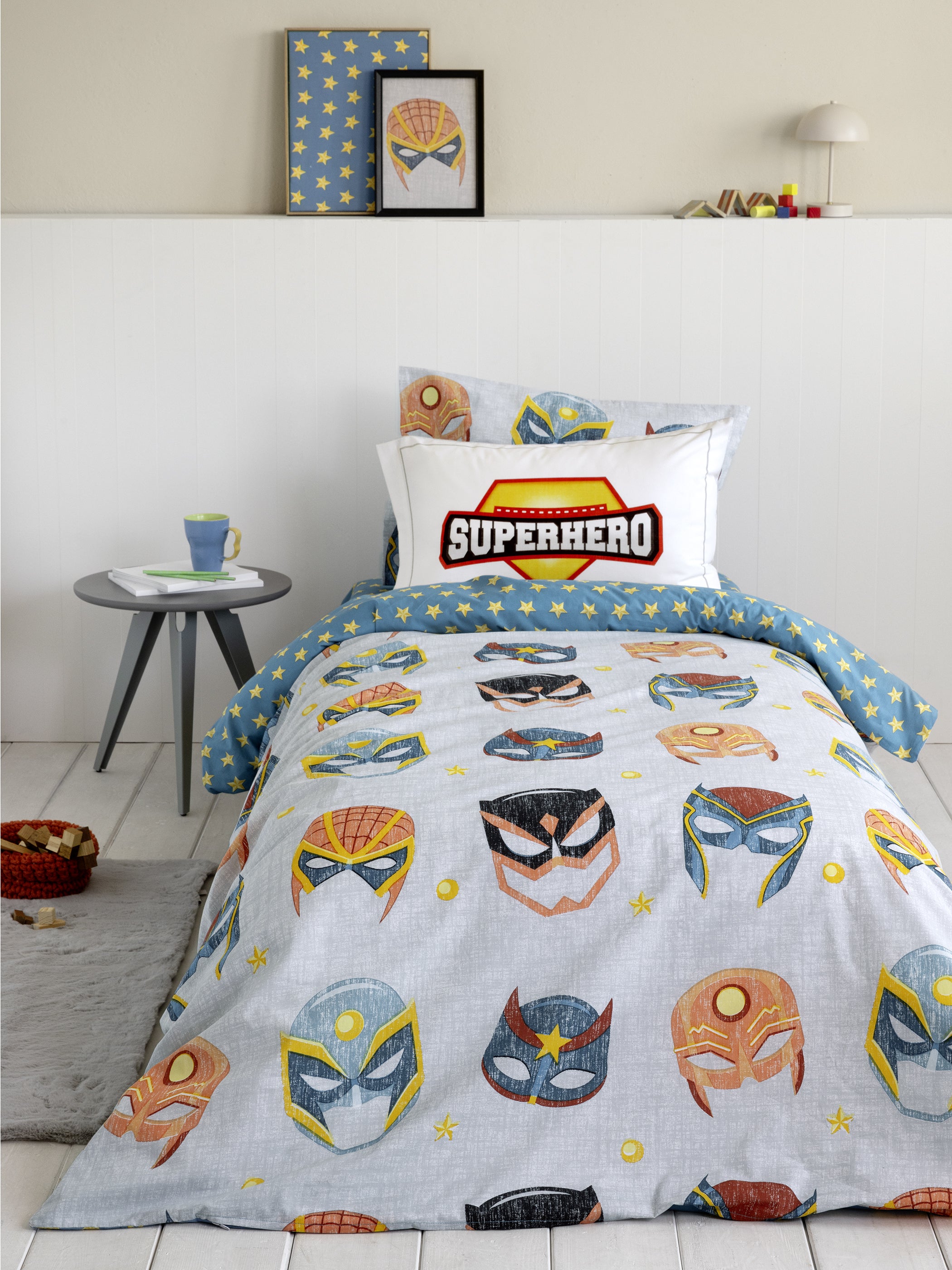 Σετ Παπλωματοθήκη Μονή - Superheroes Default Title από την εταιρεία Nima Kids