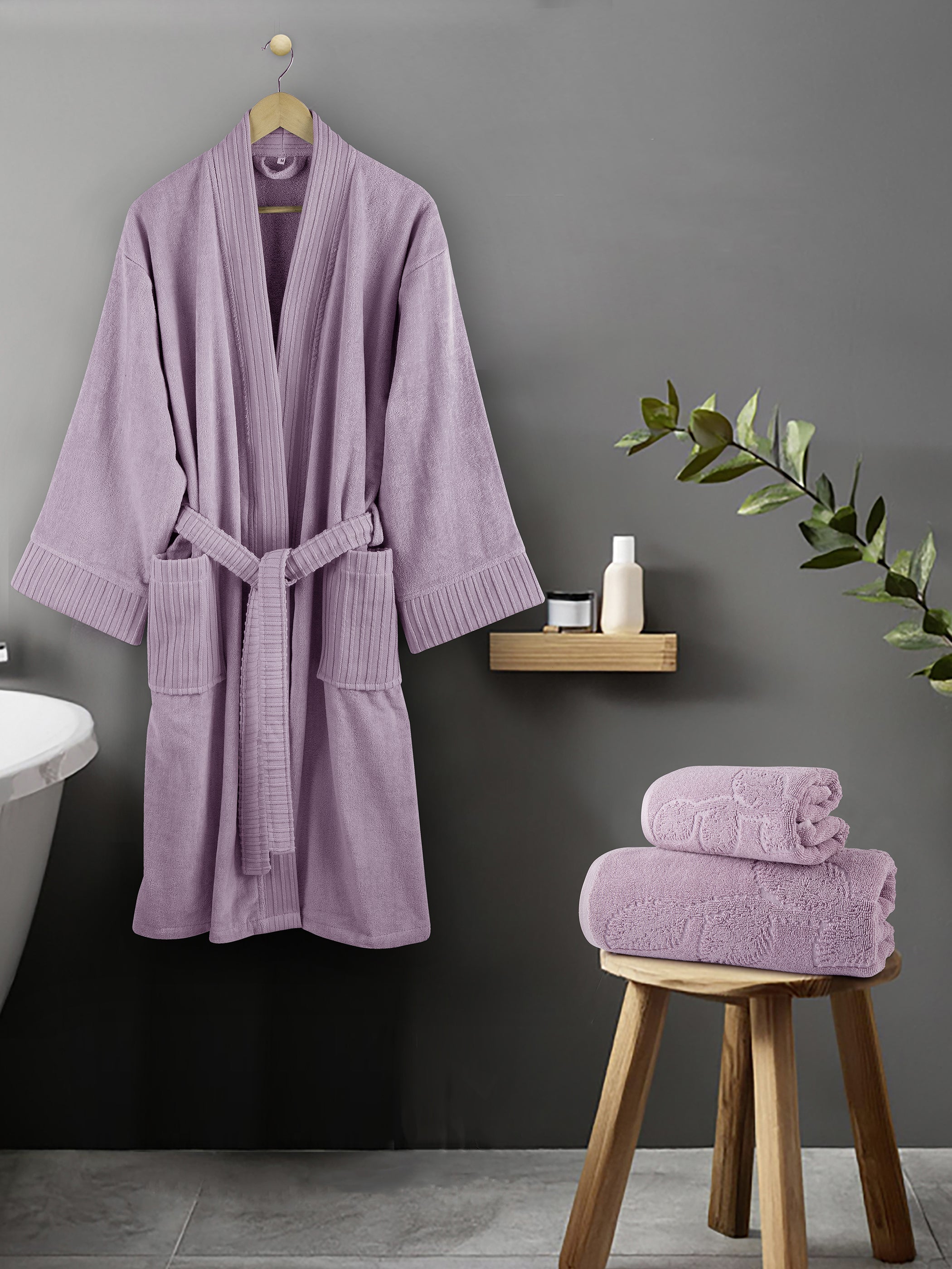 Μπουρνούζι Kimono - Velvet Lilac από την εταιρεία Nima Home