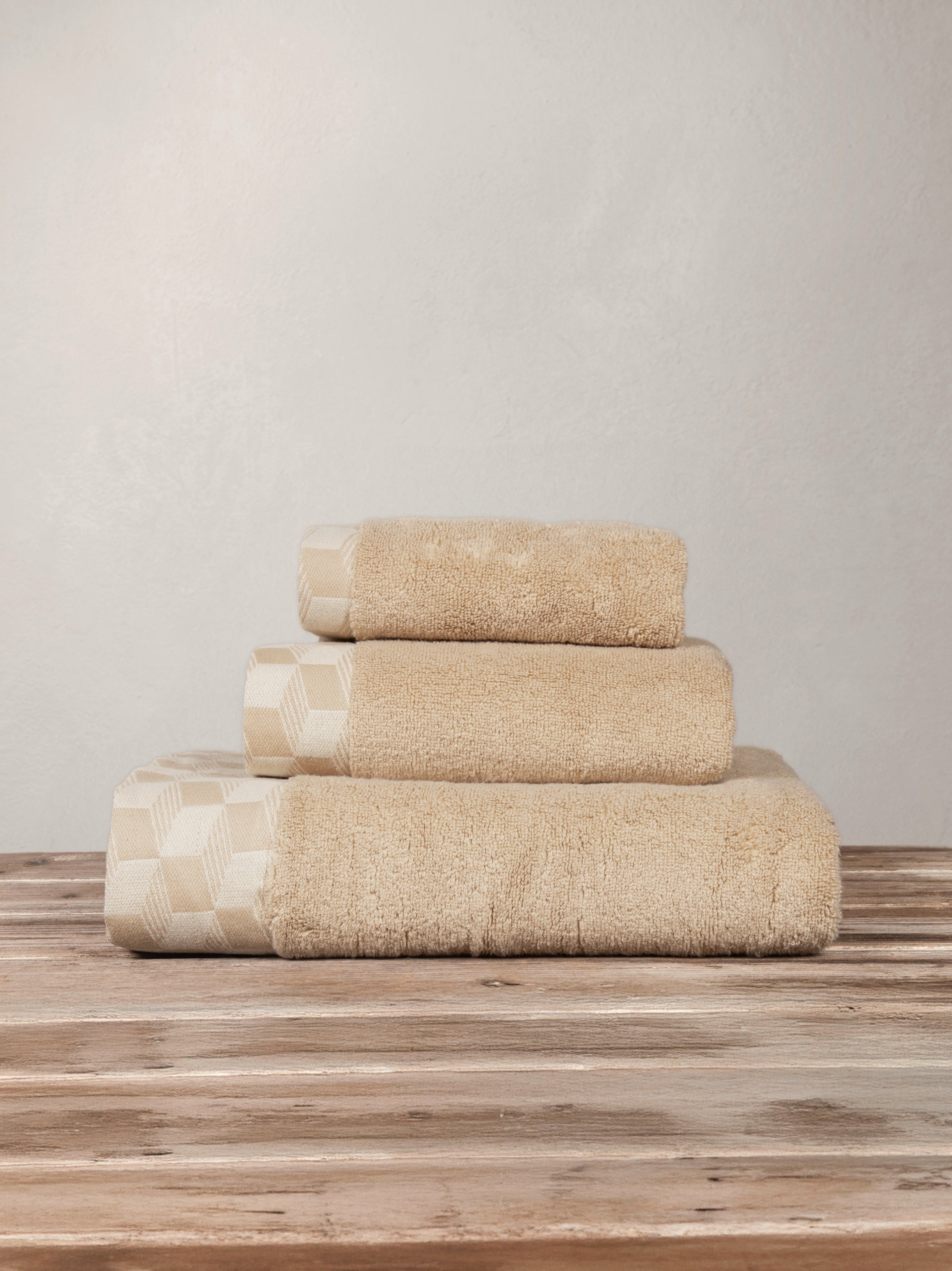 Πετσέτα Luxe Mustard Beige Προσώπου 50x100 από την εταιρεία Nima Home
