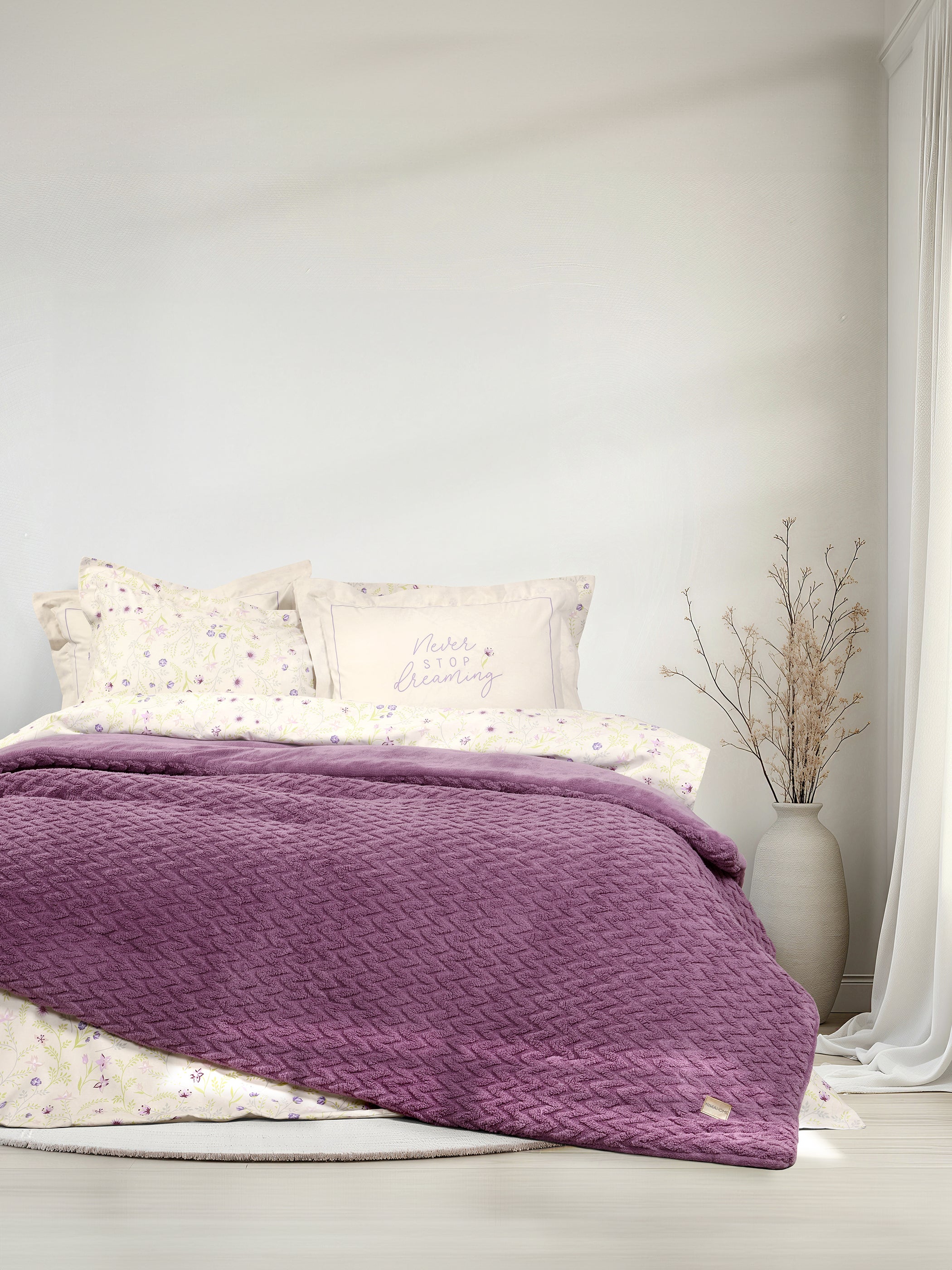 Κουβέρτα/Πάπλωμα - Muffle Mauve 240x260 από την εταιρεία Nima Home