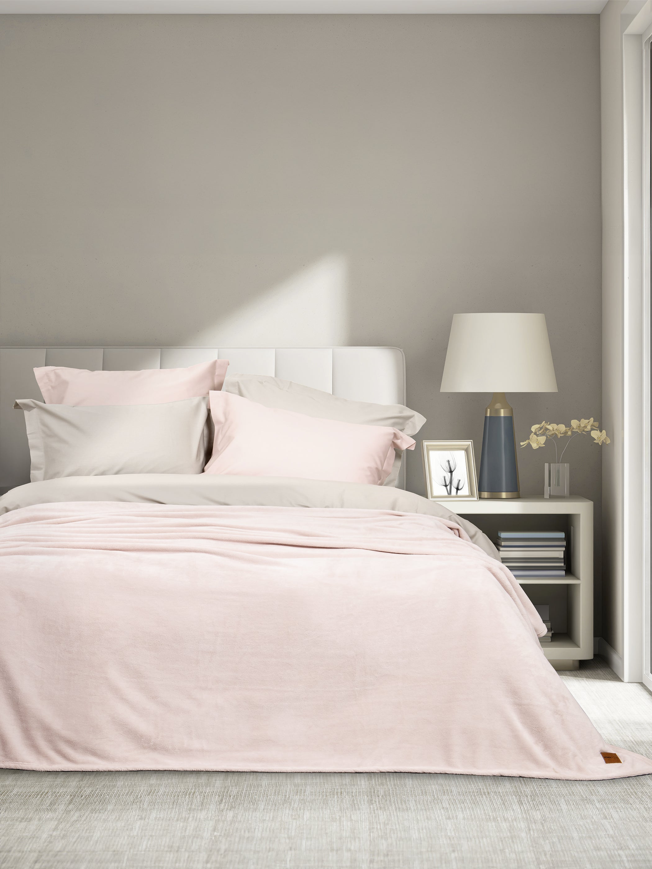 Κουβέρτα Μονή 160x220 - Alpa Light Pink από την εταιρεία Nima Home