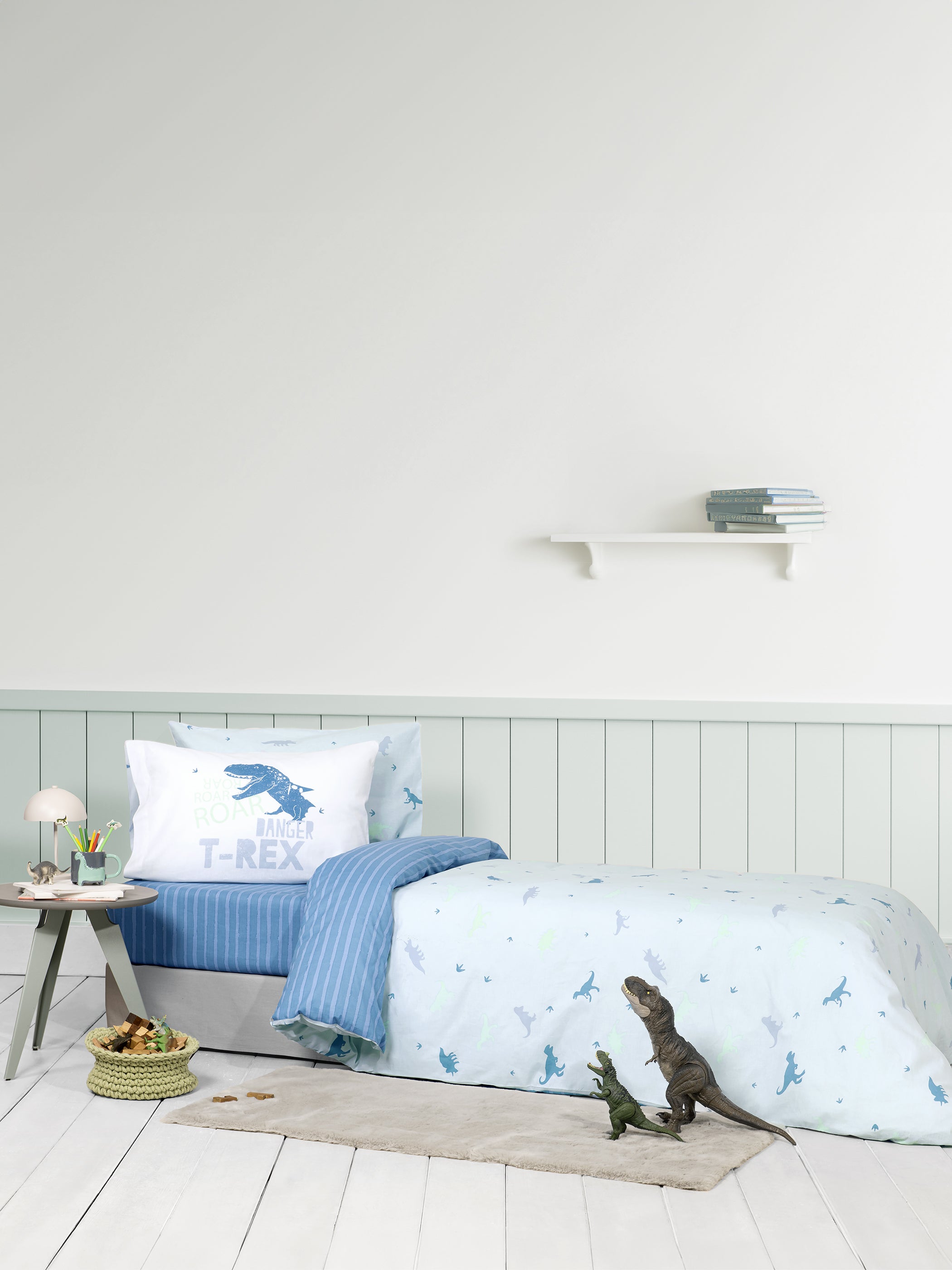 Σετ Παπλωματοθήκη Μονή - Roar από την εταιρεία Nima Kids