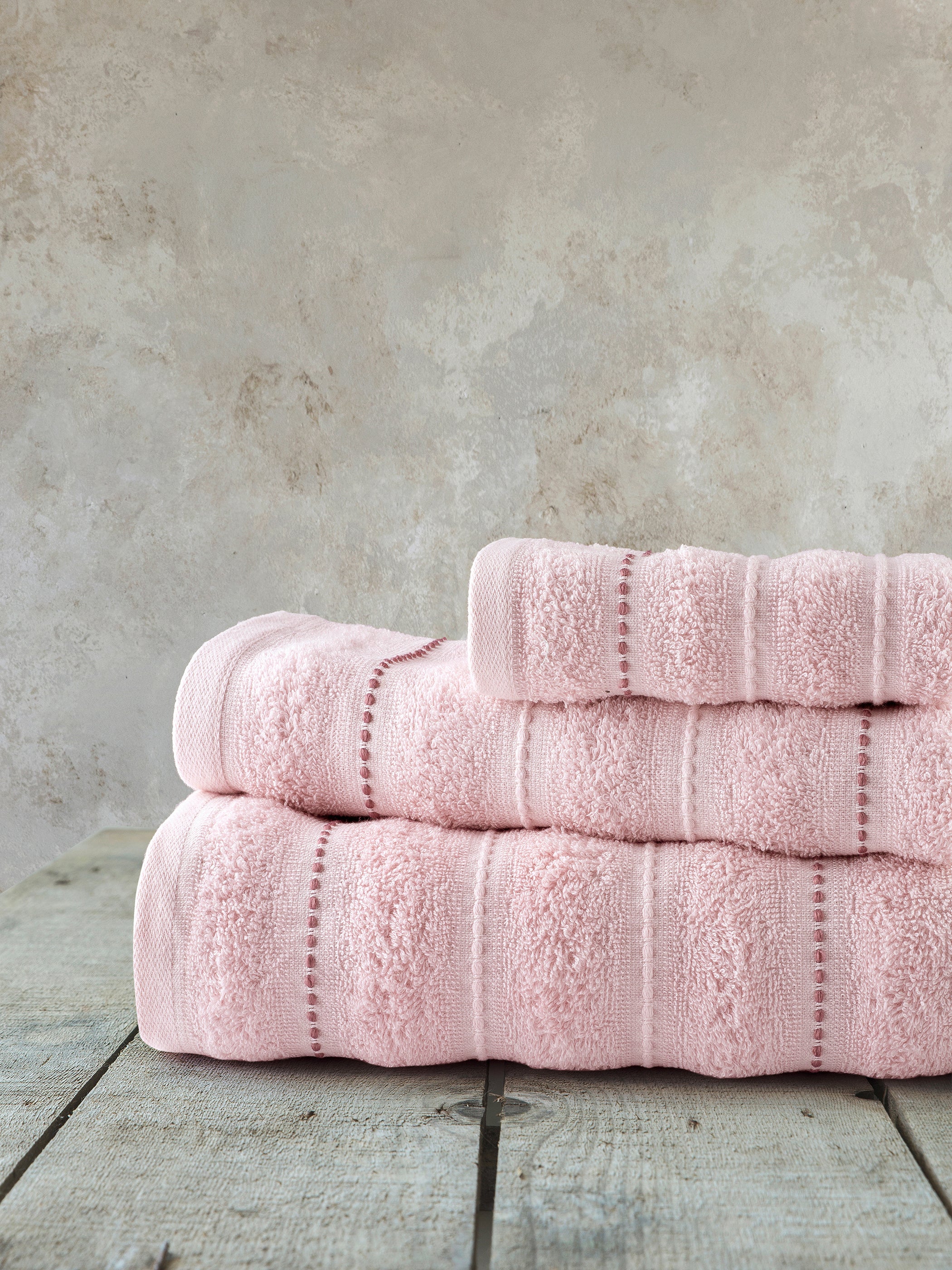 Σετ Πετσέτες (30x50 + 50x90 + 70x140) - Aura Pink από την εταιρεία Nima Home