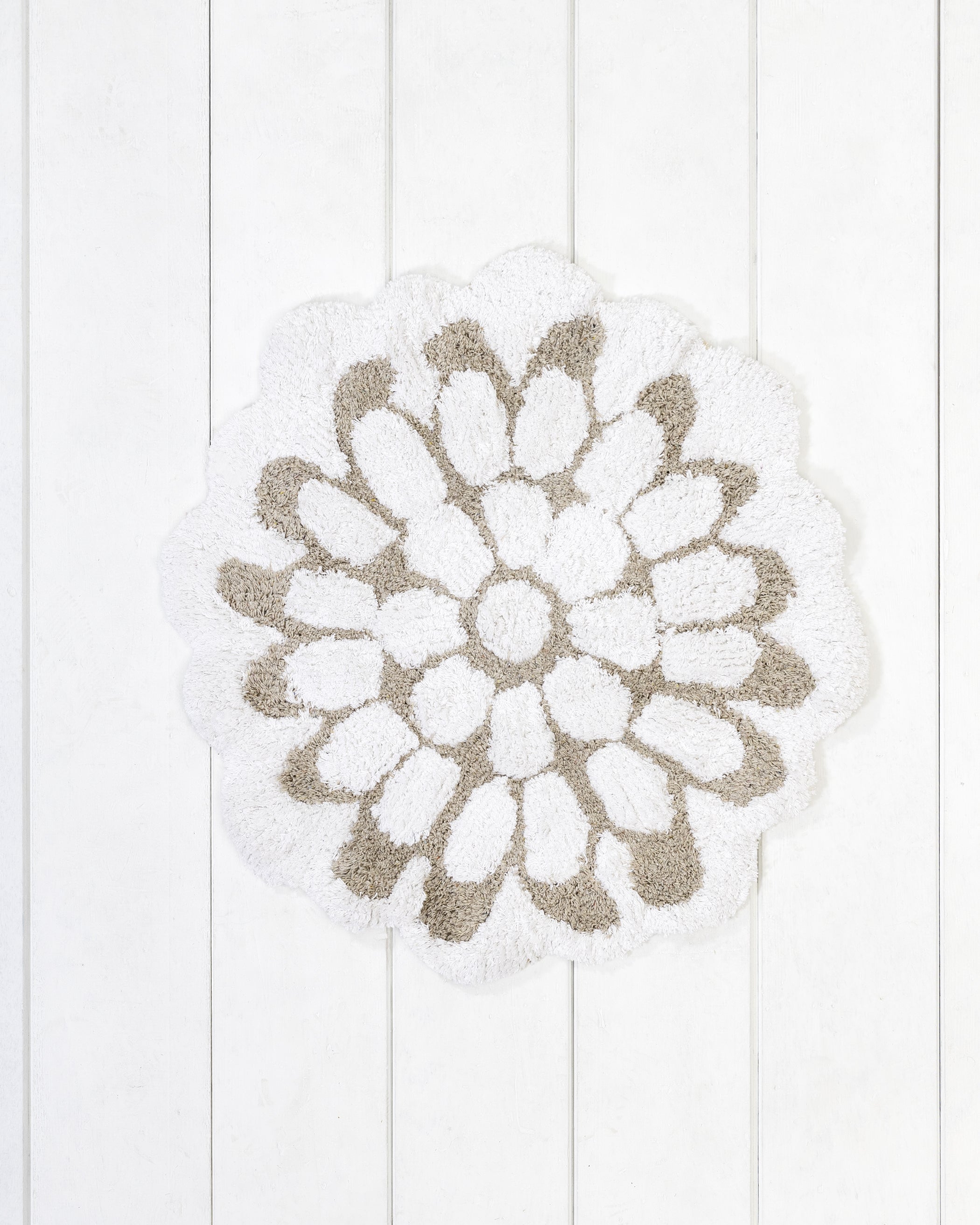 Ταπέτο Δ:60 - Petal Light Gray Μπεζ από την εταιρεία Nima Home