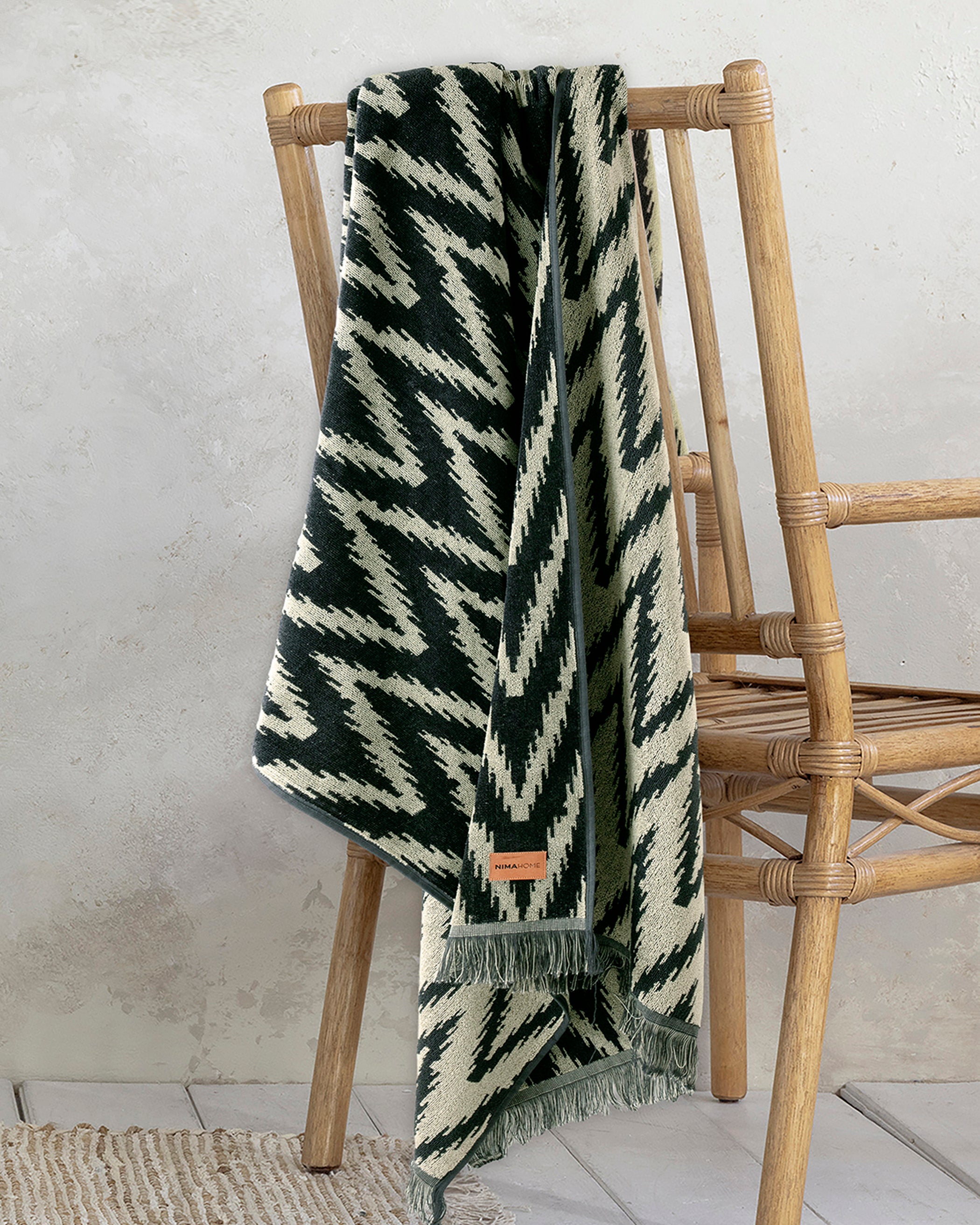Πετσέτα Θαλάσσης - Chevron Jacquard