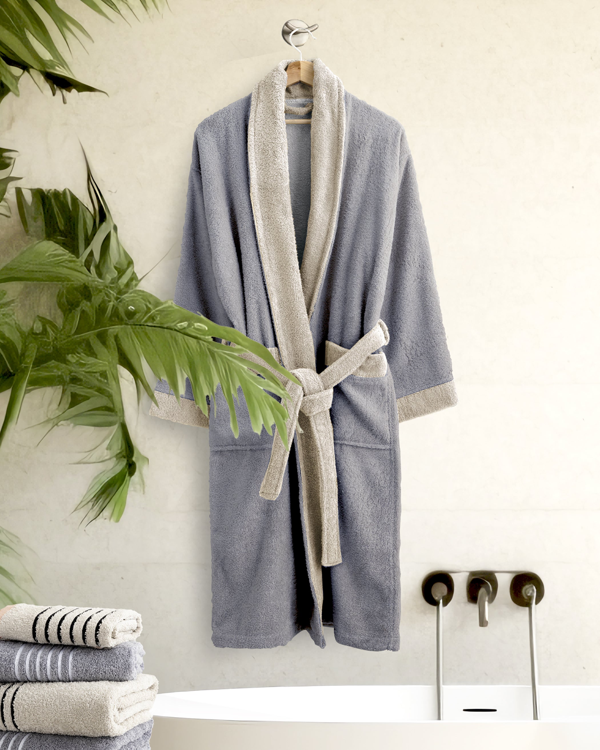 Μπουρνούζι Ease Gray Sand Beige Extra Large από την εταιρεία Nima Home