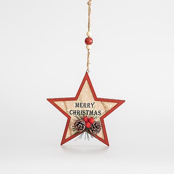 ΞΥΛΙΝΟ ΑΣΤΕΡΑΚΙ, MERRY CHRISTMAS, 15,5x1cm Default Title από την εταιρεία Beauty Home