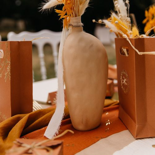 Βάζο κεραμικό Petra – Ροζ 21,5 x 10,5 cm από την εταιρεία Beauty Home