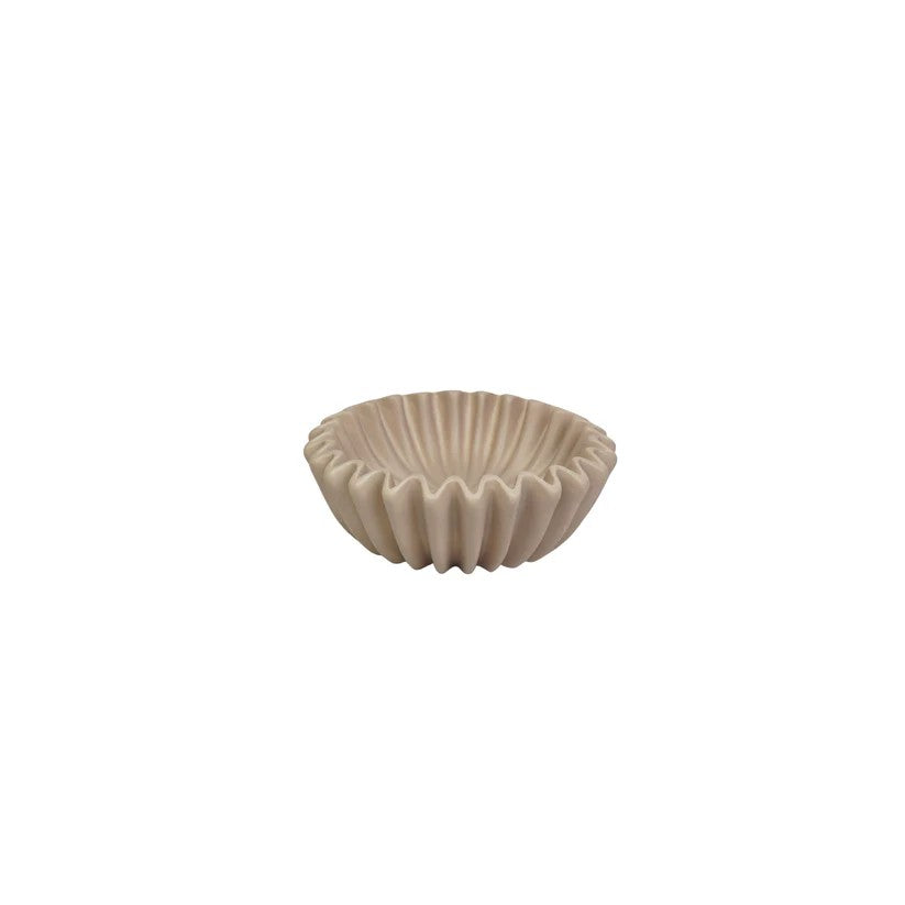 Μπολ κεραμικό Πλισέ – Taupe 15x15x4,5 cm Default Title από την εταιρεία Beauty Home