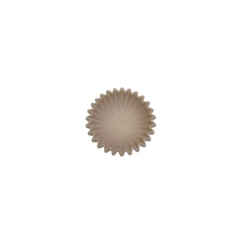 Μπολ κεραμικό Πλισέ – Taupe 15x15x4,5 cm από την εταιρεία Beauty Home