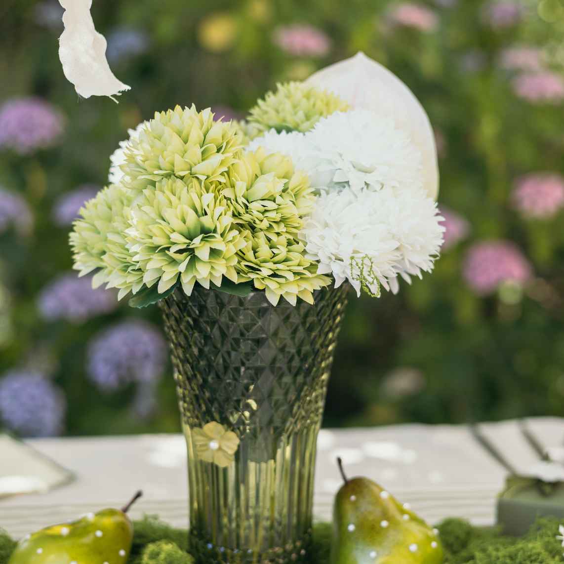 Βάζο γυάλινο Iris – Λαδί Ø13x23cm – 1100m από την εταιρεία Beauty Home