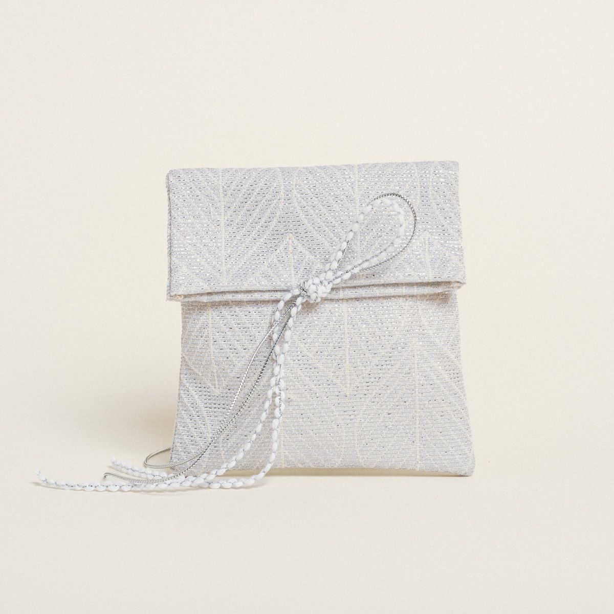 ΠΟΥΓΚΙ 12 x 17 cm ΖΑΚΑΡ ΦΥΛΛΟ ΡΕΤΡΟ LUREX ΑΣΗΜΙ