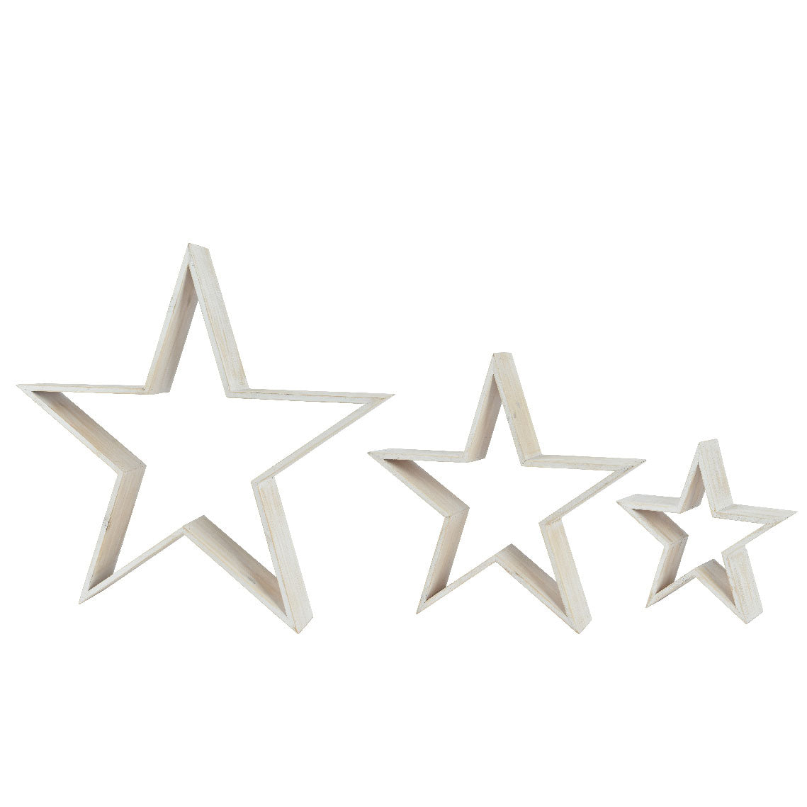 ΞΥΛΙΝΟ ΑΣΤΕΡΙ ΣΕΤ 3 ΤΜΧ 9 x 60 x 57 cm από την εταιρεία Beauty Home