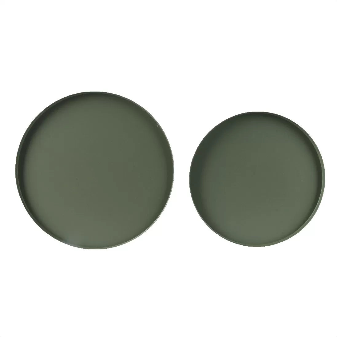 Μεταλλικοι Δίσκοι Χακί Σέτ 2 τμχ 35cm x 1.5cm από την εταιρεία Beauty Home
