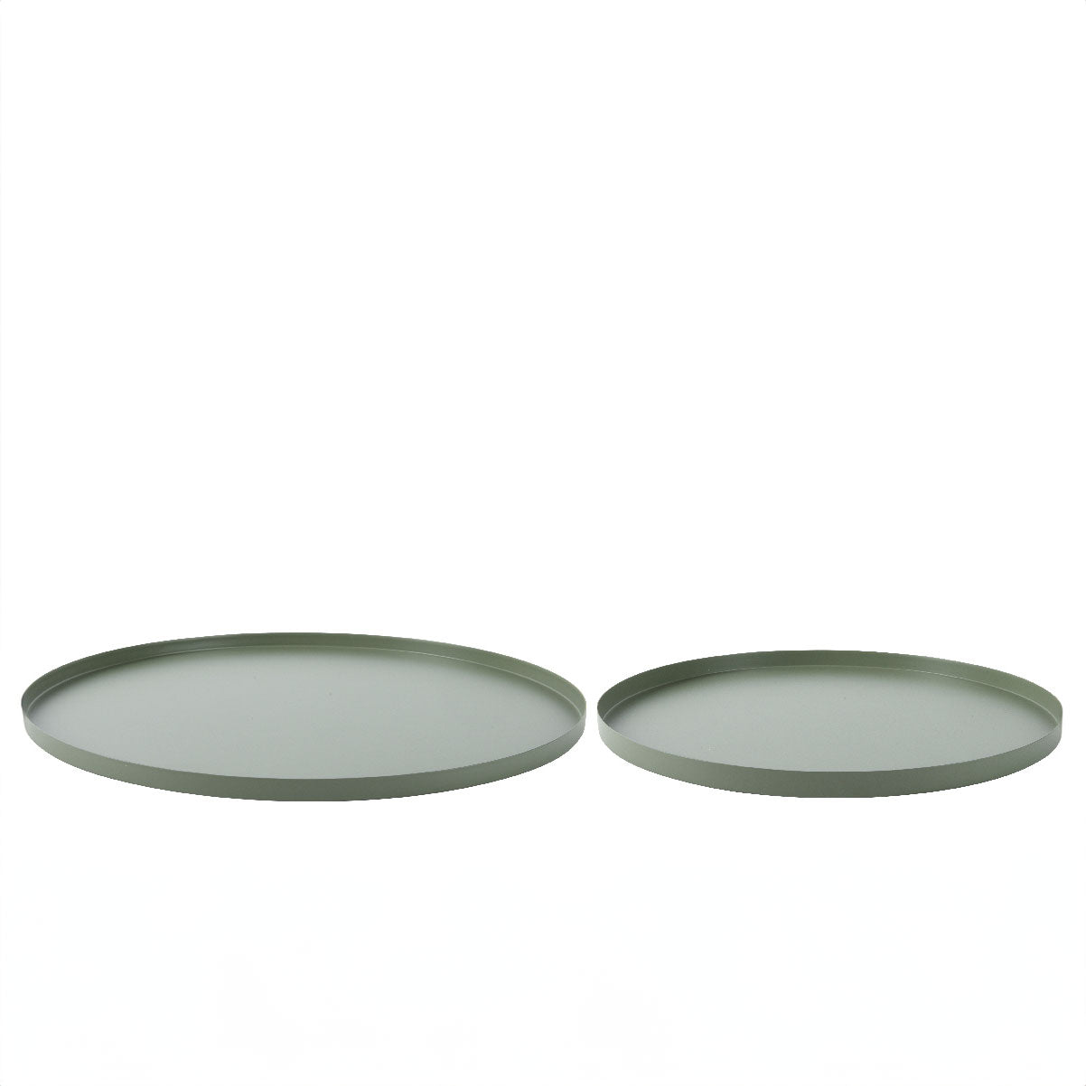 Μεταλλικοι Δίσκοι Χακί Σέτ 2 τμχ 35cm x 1.5cm από την εταιρεία Beauty Home