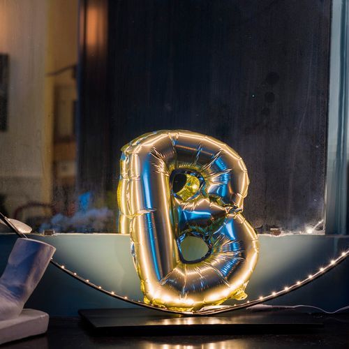 ΜΠΑΛΟΝΙ ΓΡΑΜΜΑ “B” 36cm ΧΡΥΣΟ από την εταιρεία Beauty Home